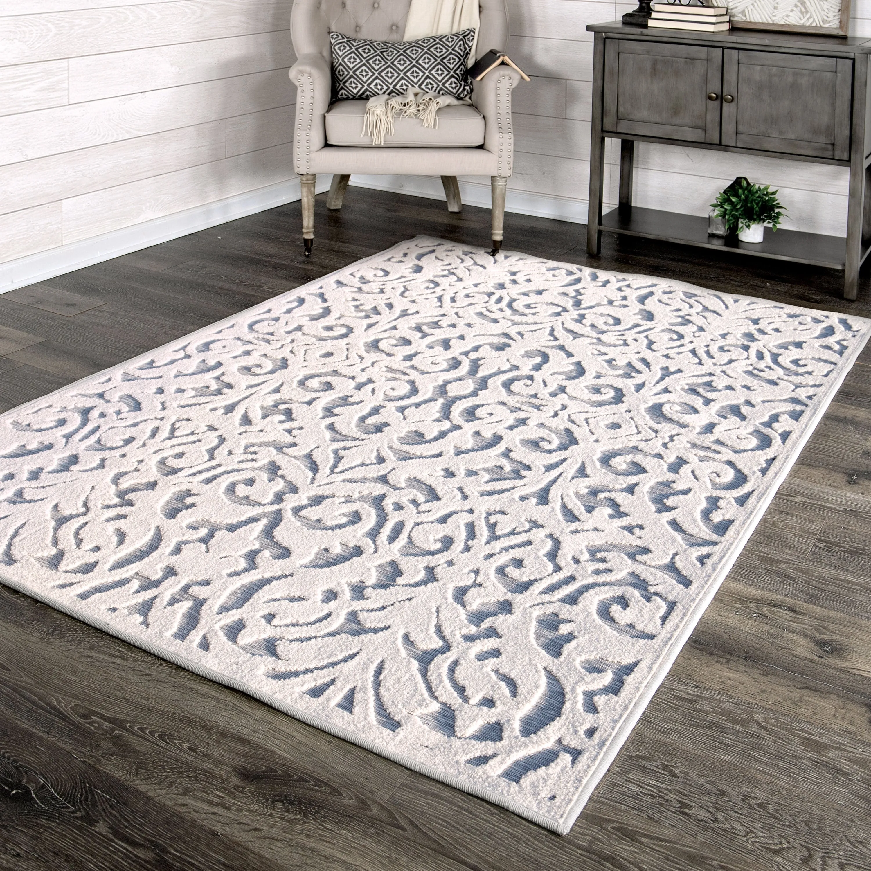 My Texas House Lady Bird High Low Indoor Outdoor Area Rug