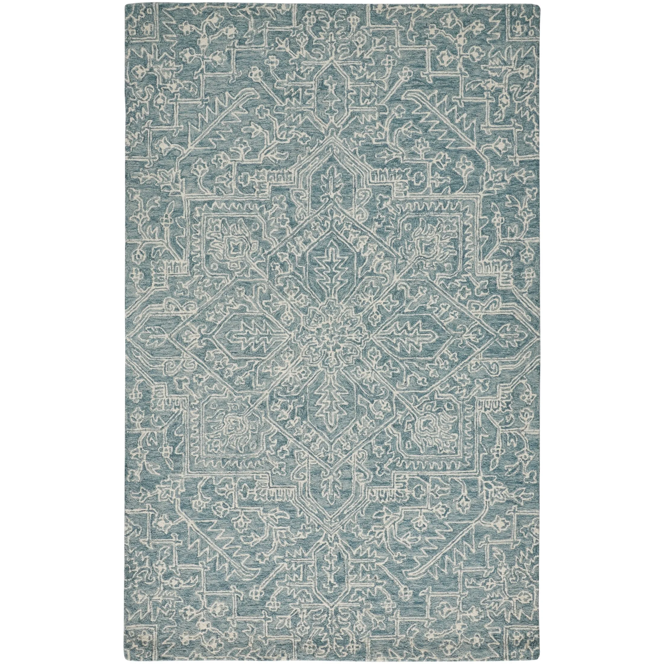 Natal R8778 Medallion Transitional Area Rug