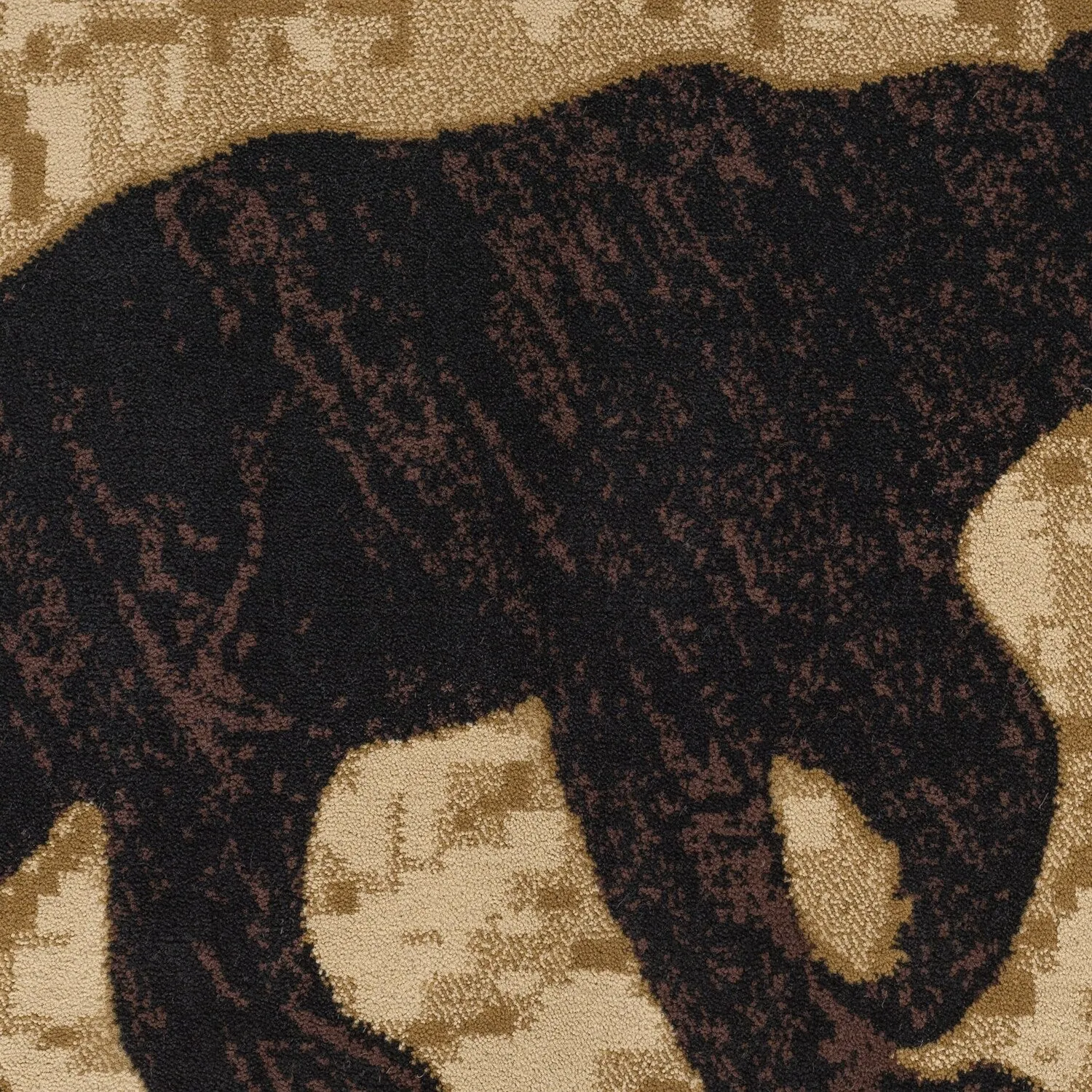 Natural Lodge Transitional Graphic Indoor Area Rug