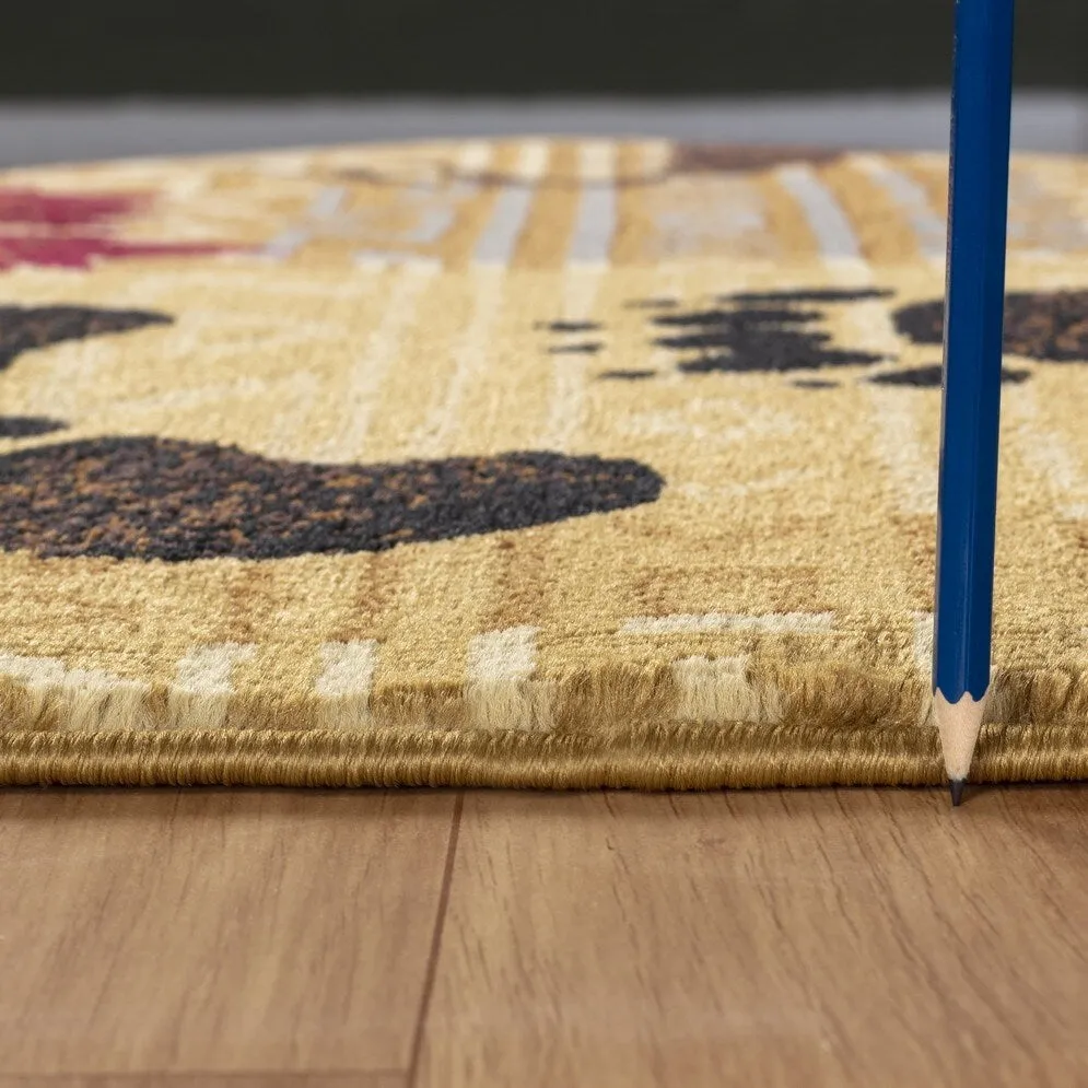 Nature's Nest GC_CBL3002 Multi Lodge Area Rug