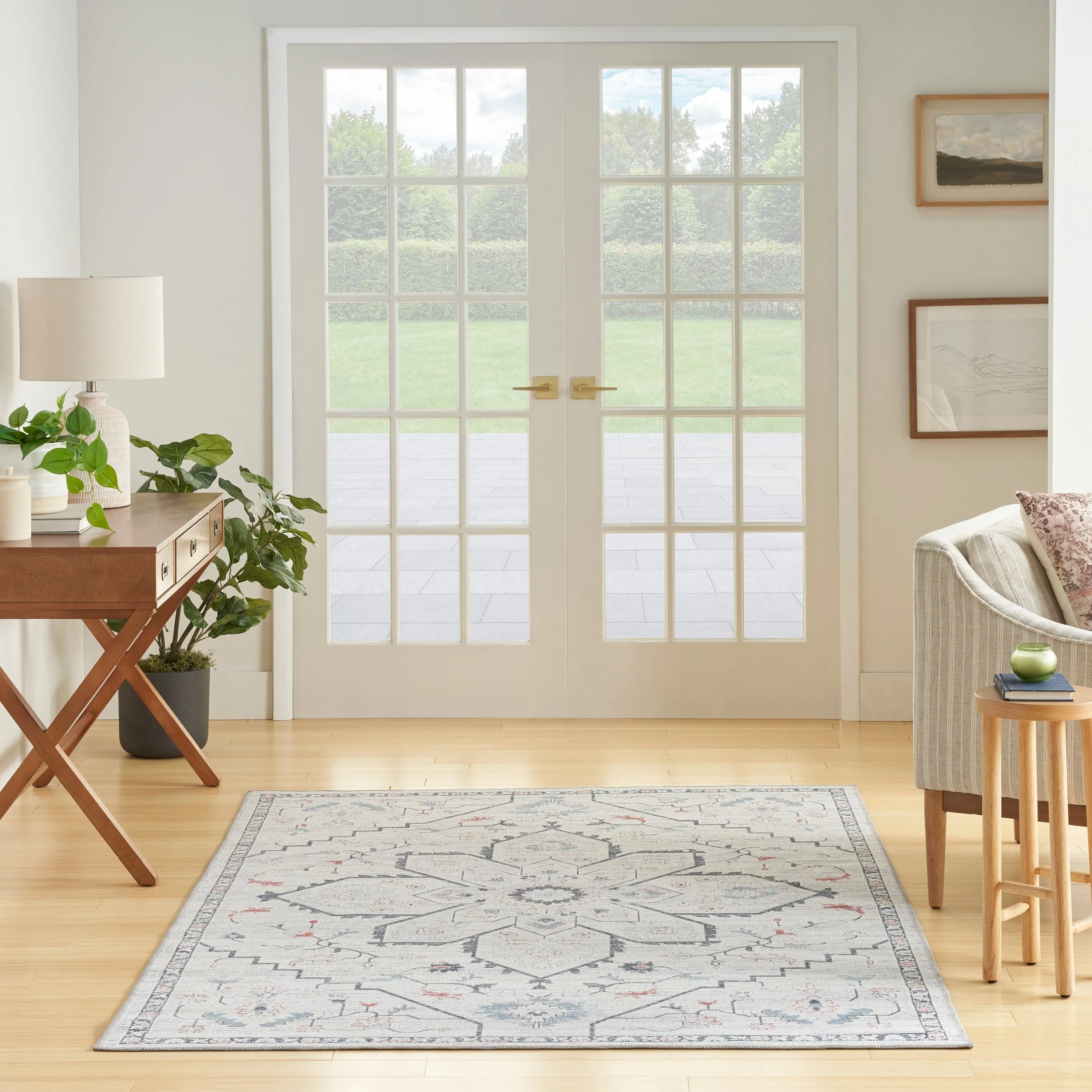 New Concept Washables Indoor only Persian Machine Washable Area Rug