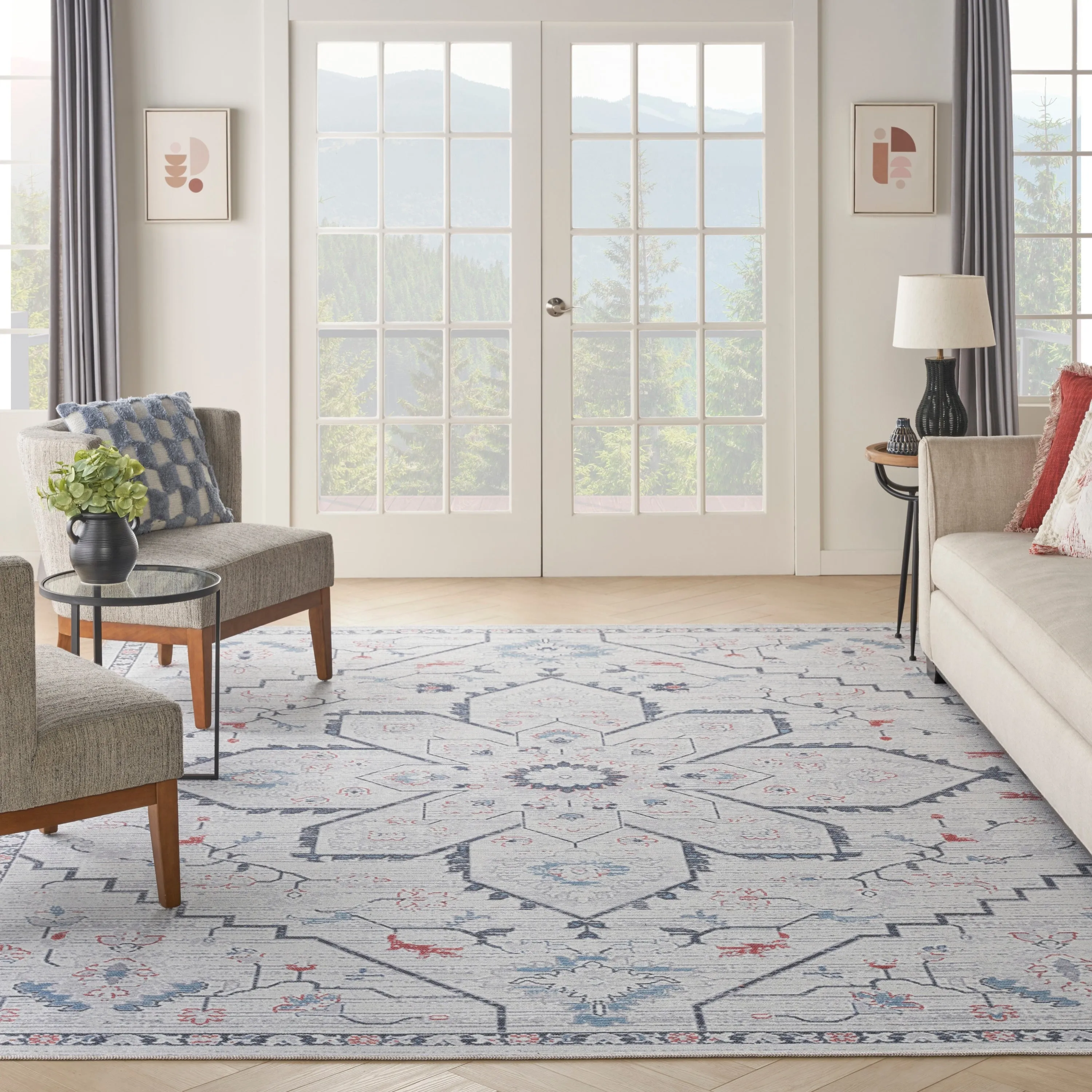 New Concept Washables Indoor only Persian Machine Washable Area Rug