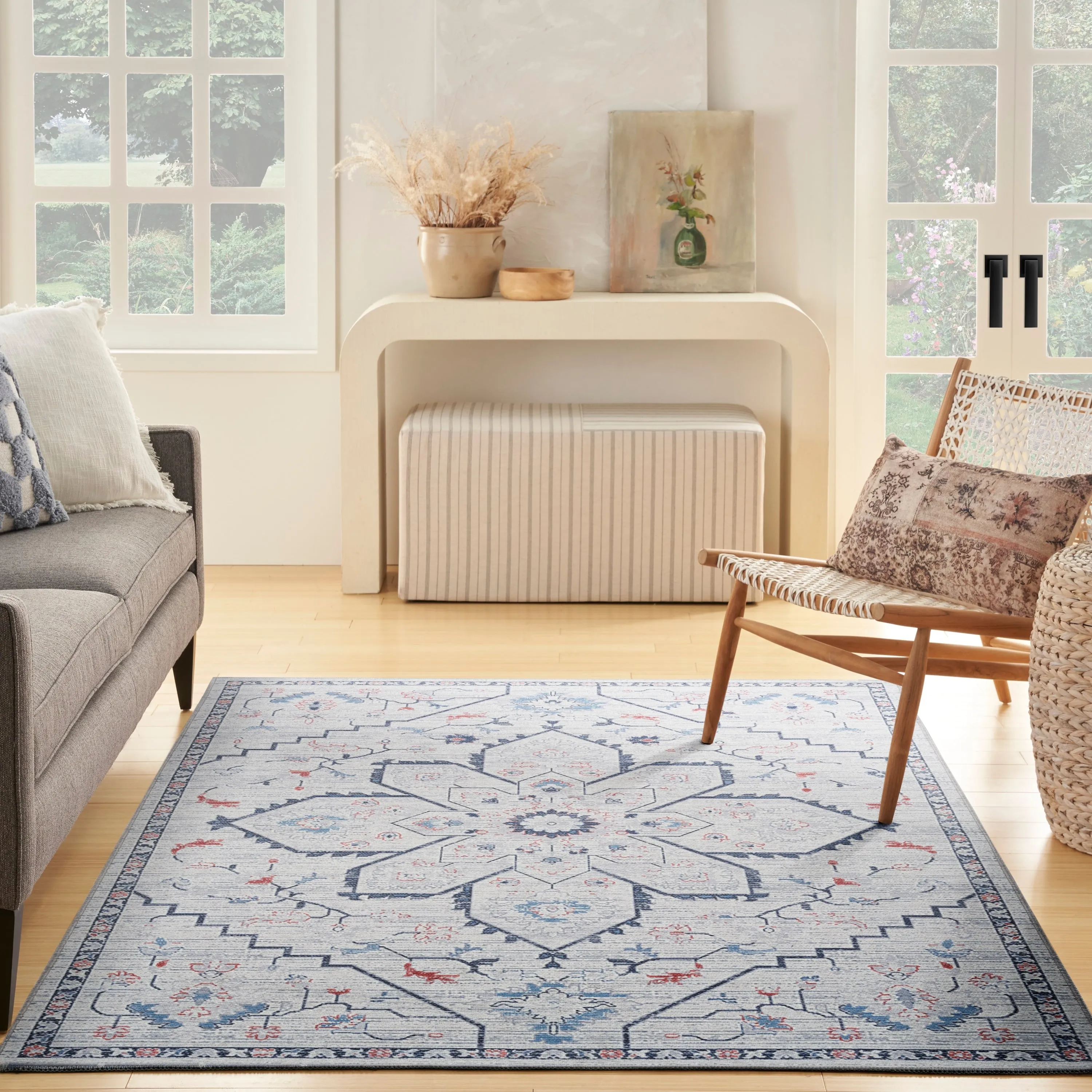 New Concept Washables Indoor only Persian Machine Washable Area Rug
