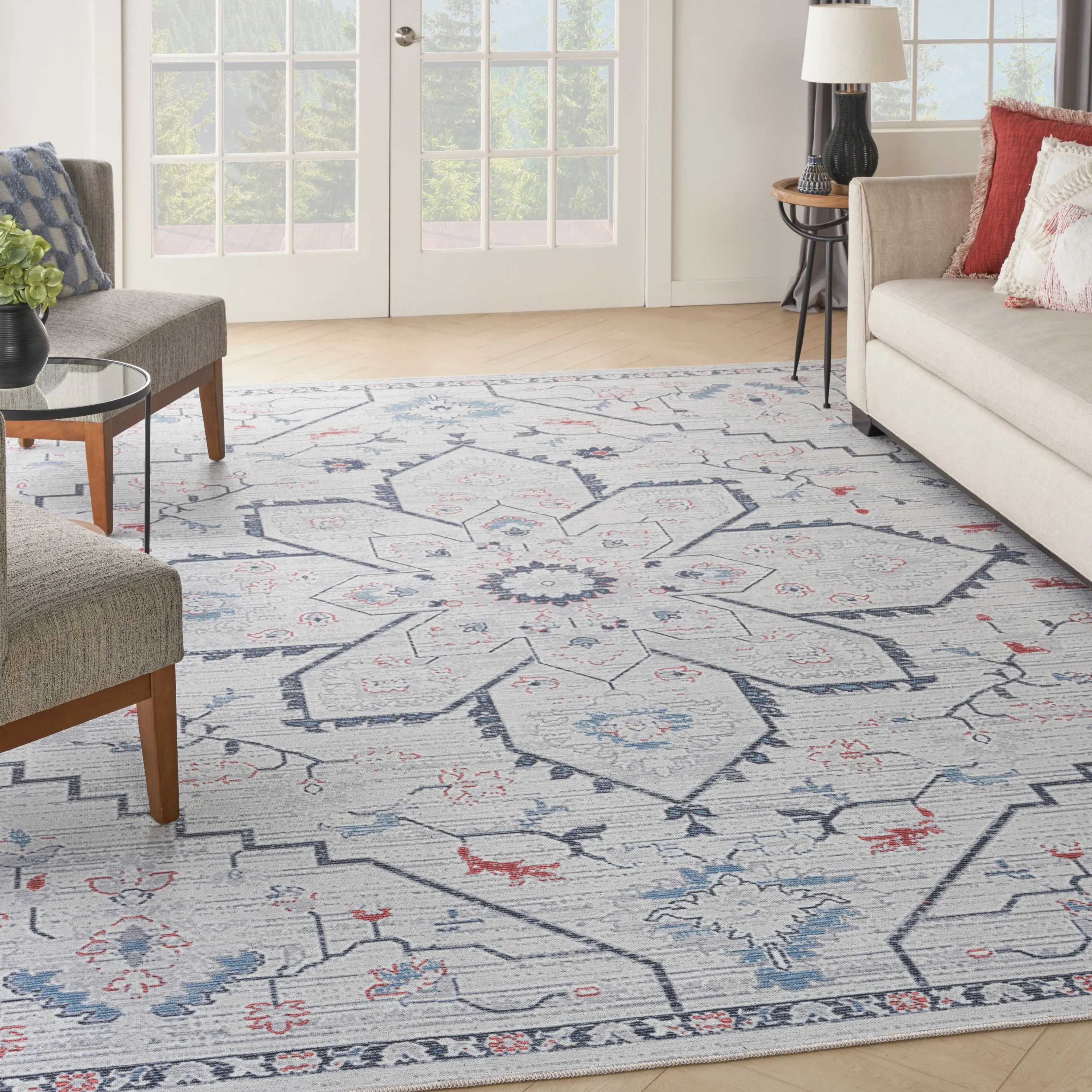 New Concept Washables Indoor only Persian Machine Washable Area Rug