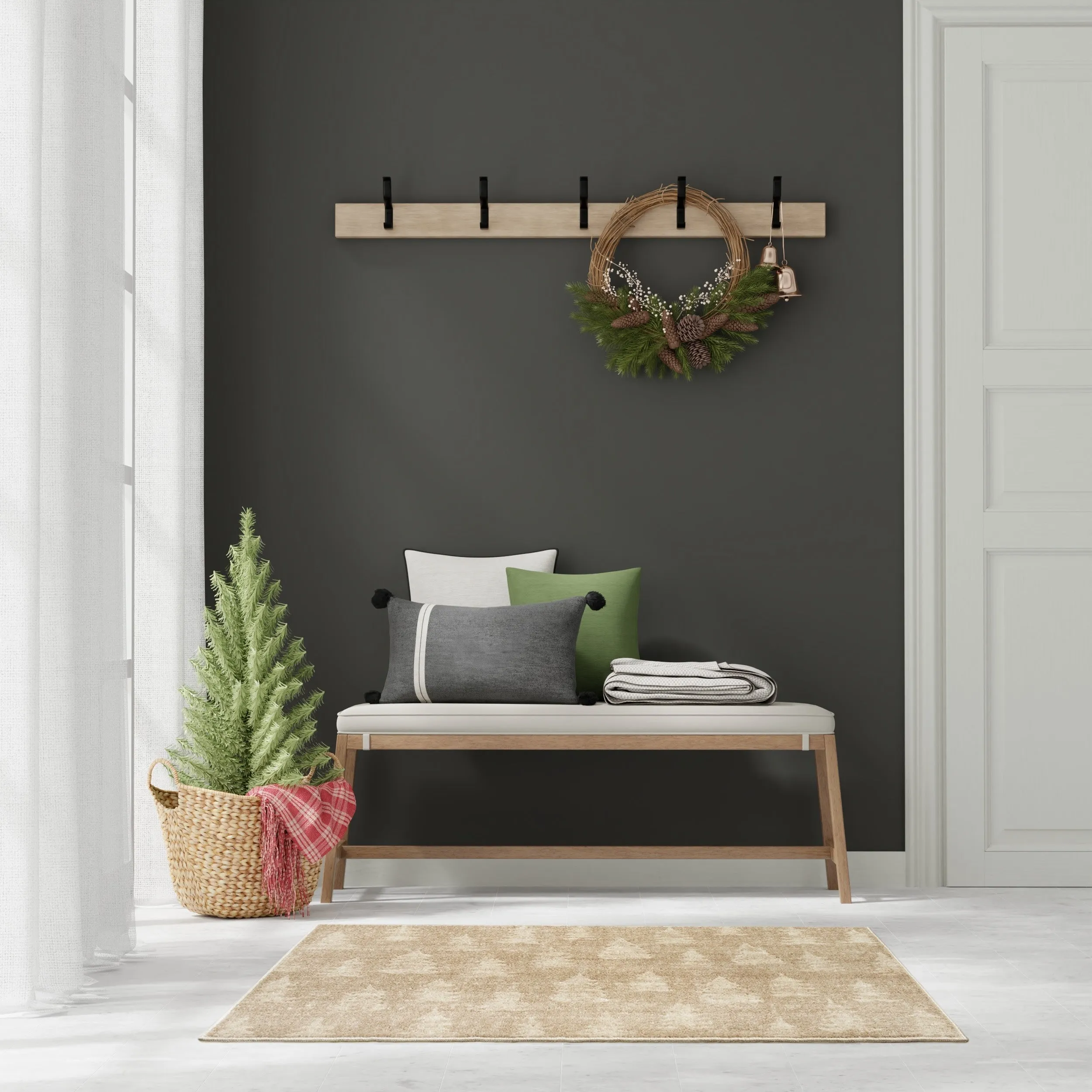 Nourison Accent Decor/Christmas Indoor Graphic Area Rug