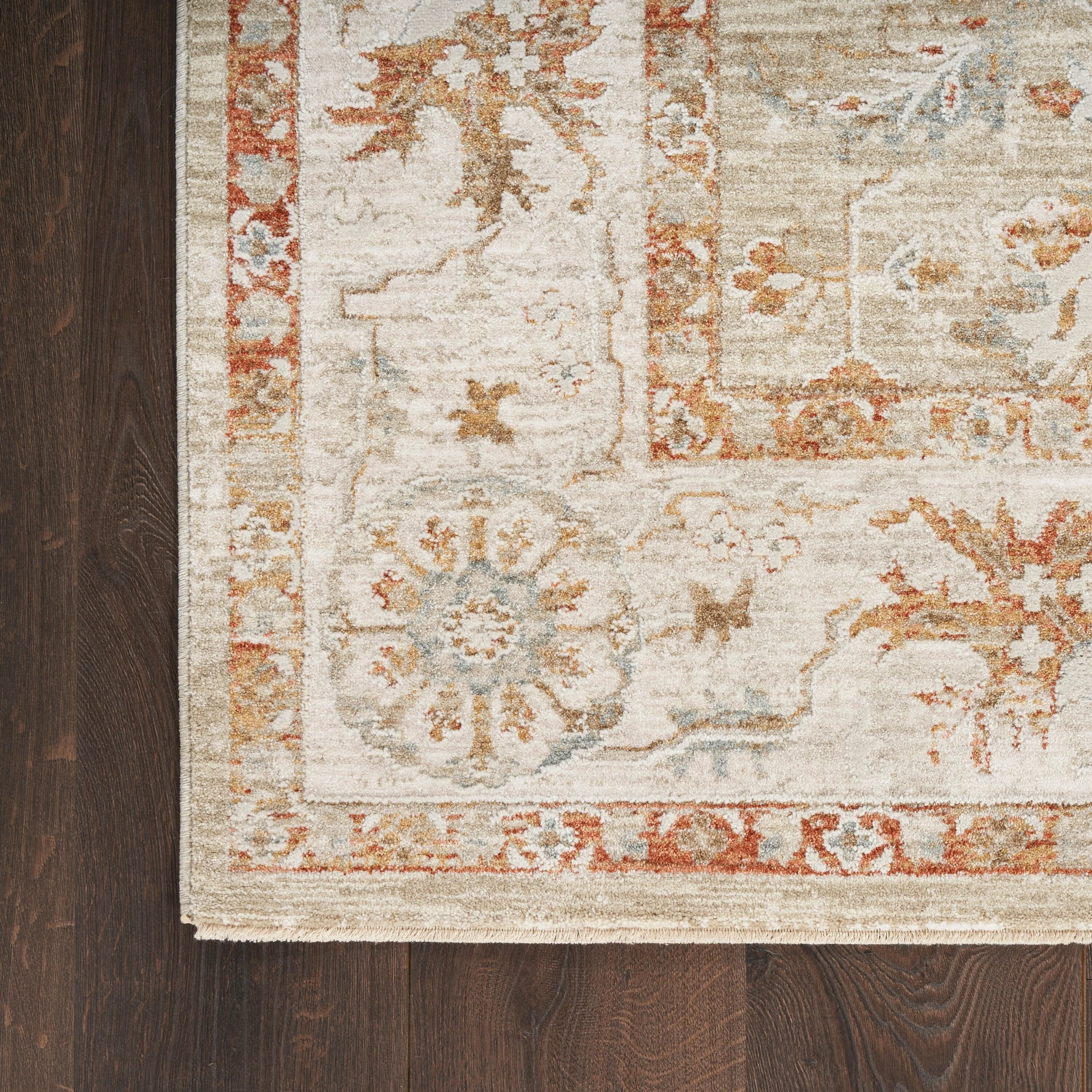 Nourison Asher Indoor only Persian Floral Medallion Area Rug