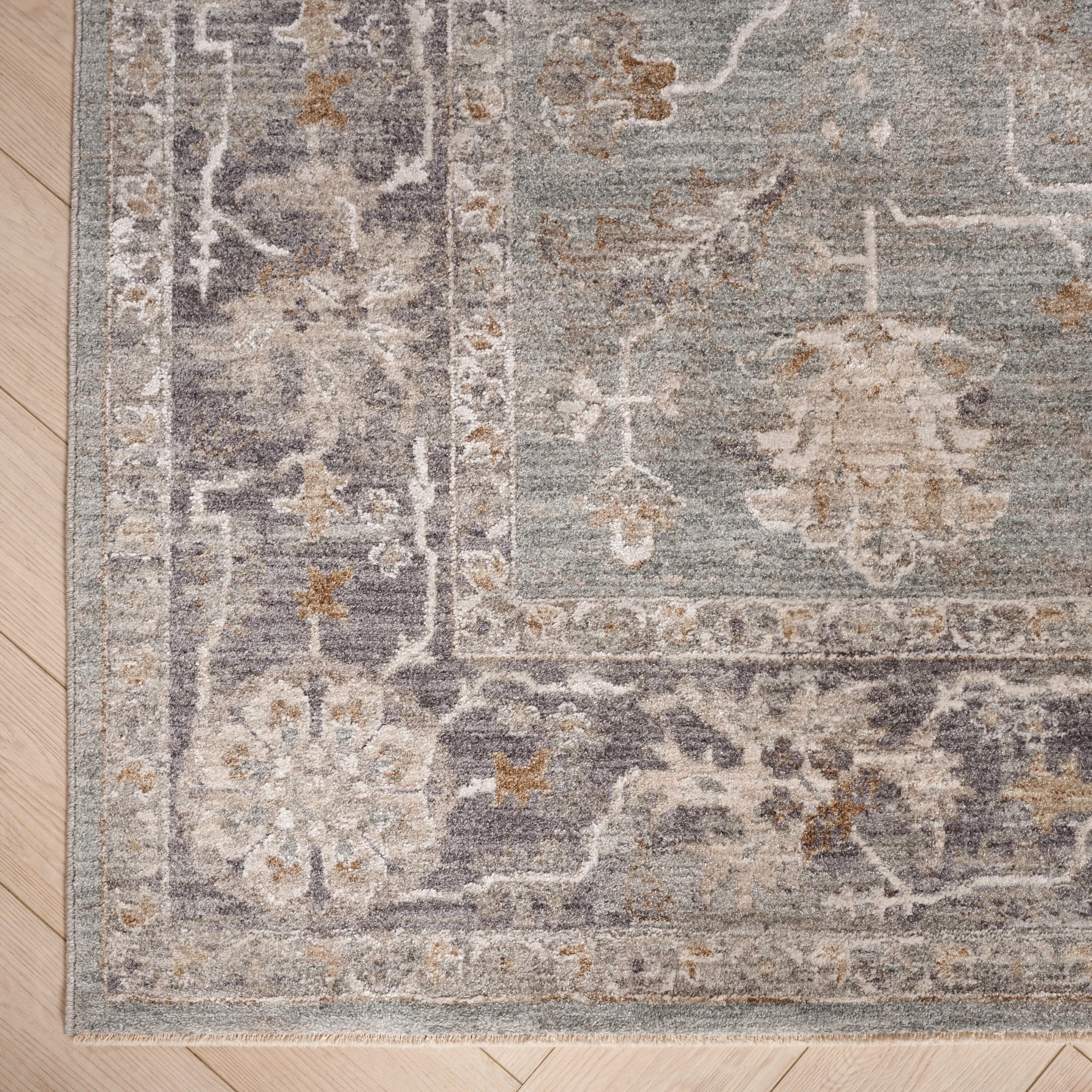 Nourison Asher Indoor only Persian Floral Medallion Area Rug