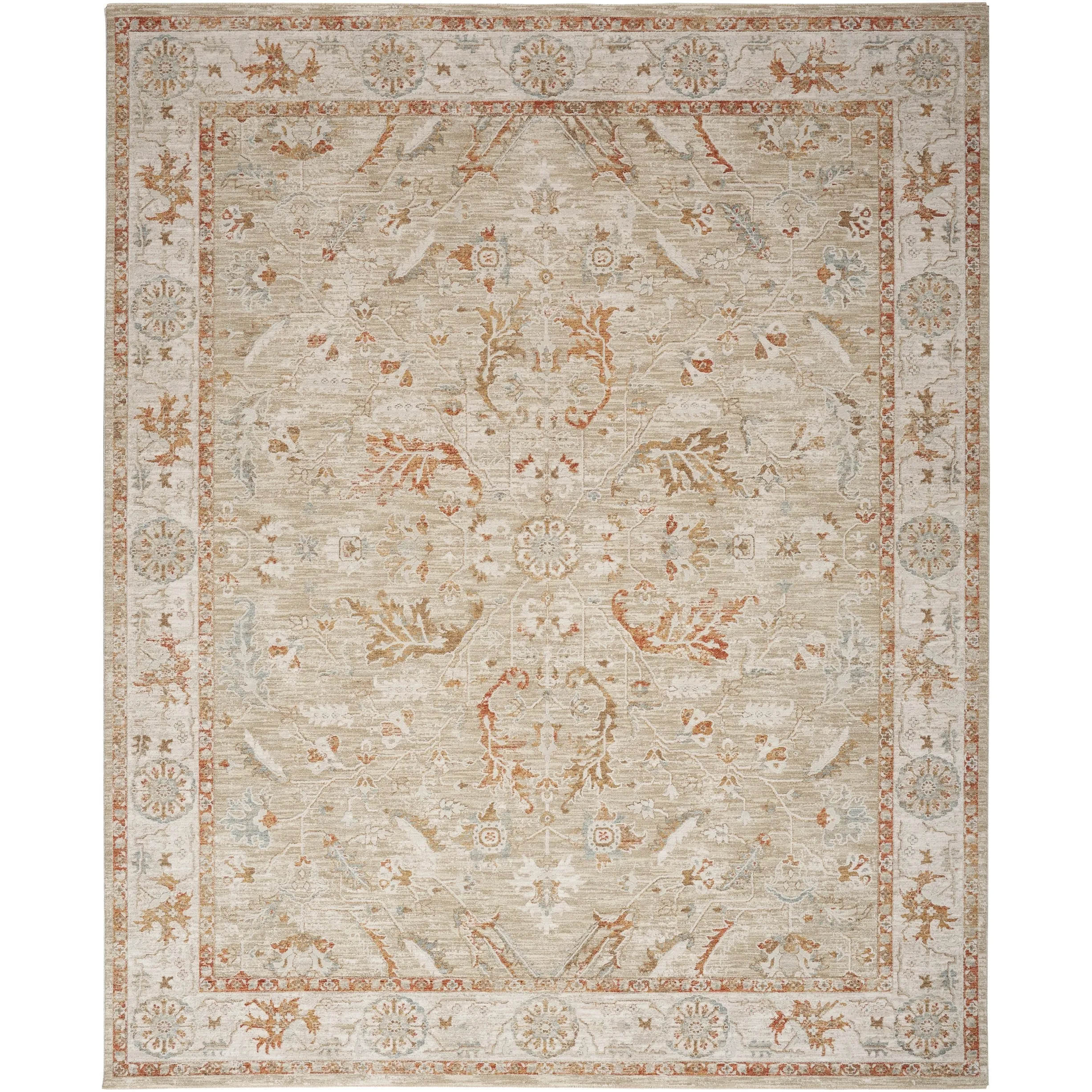 Nourison Asher Indoor only Persian Floral Medallion Area Rug