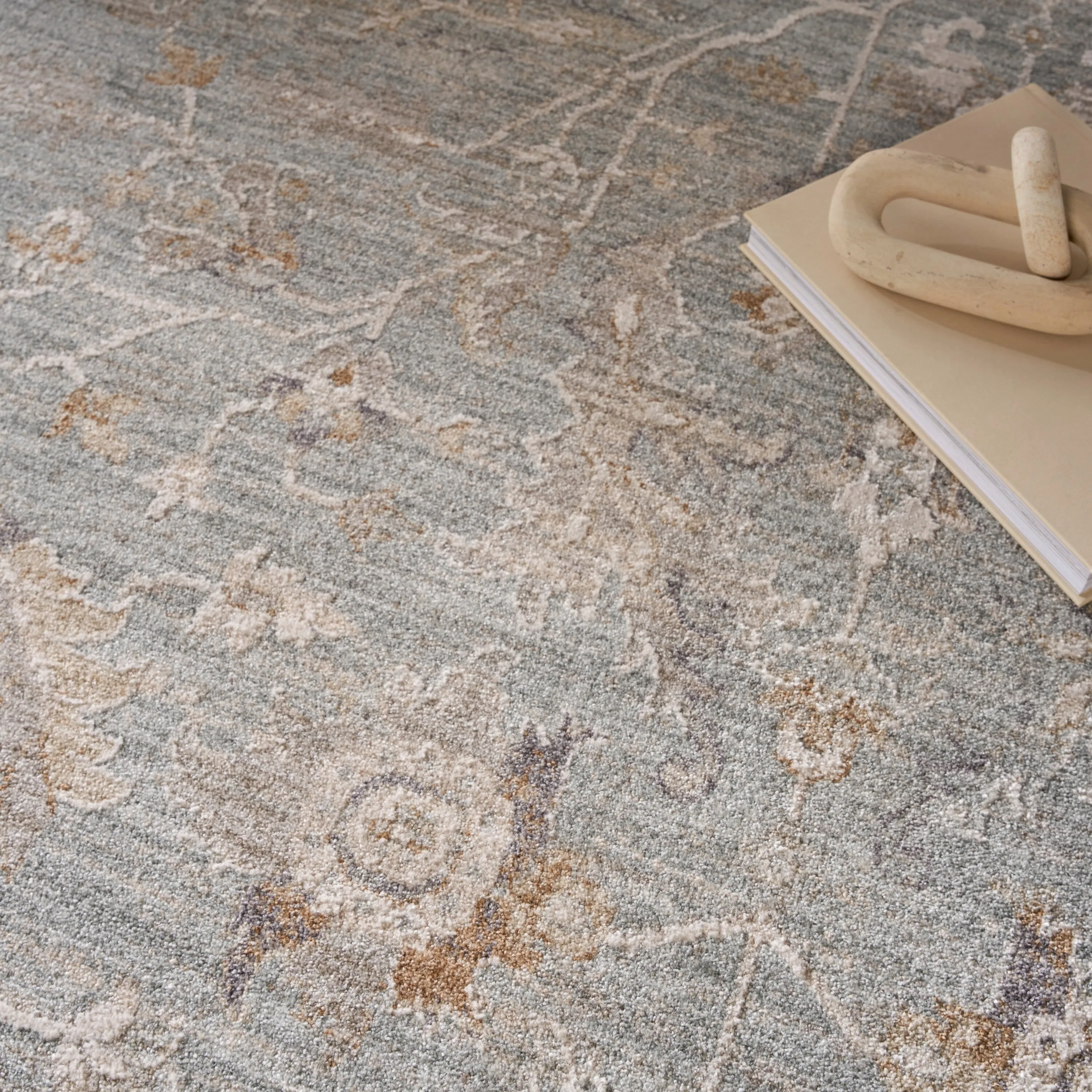 Nourison Asher Indoor only Persian Floral Medallion Area Rug