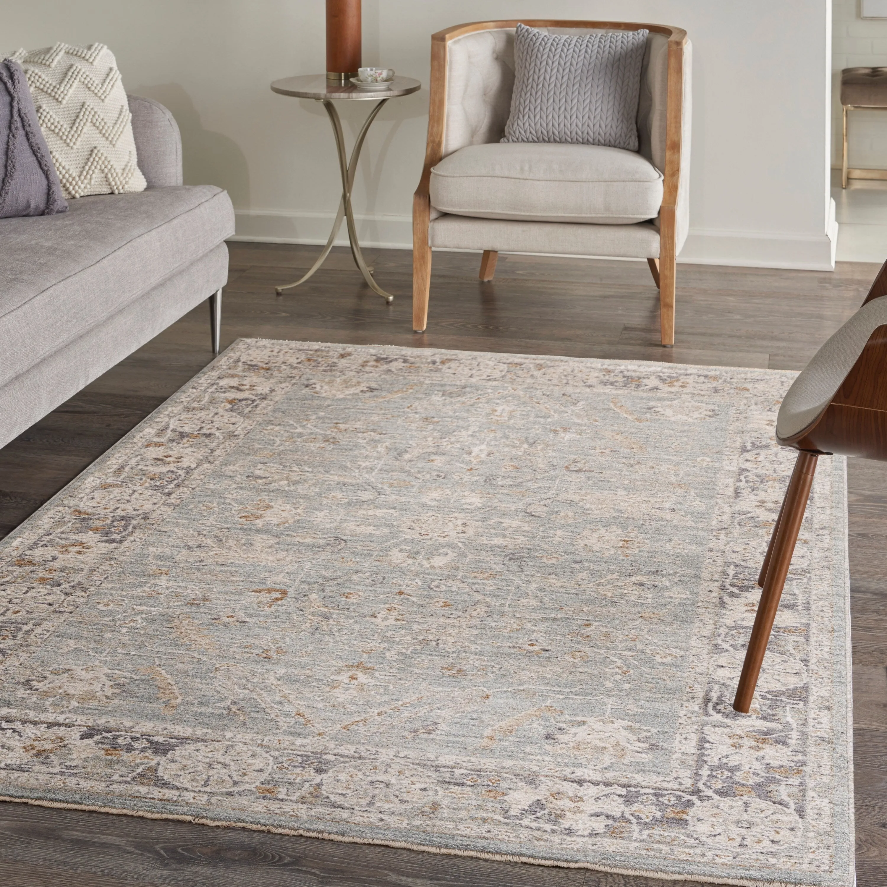 Nourison Asher Indoor only Persian Floral Medallion Area Rug