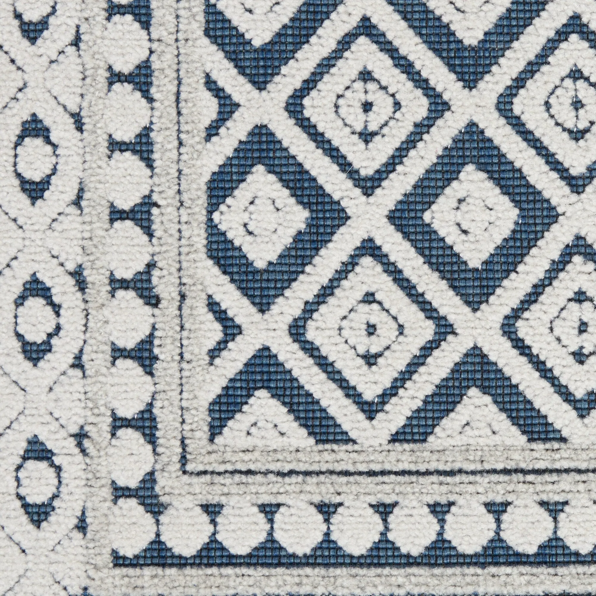 Nourison Calobra Moroccan Tile Bordered Indoor Outdoor Area Rug