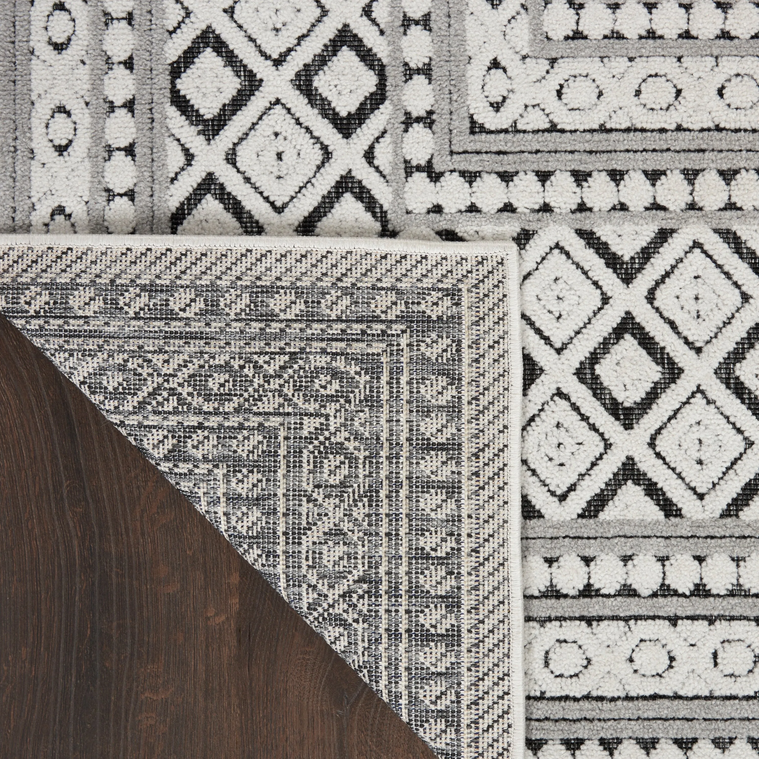 Nourison Calobra Moroccan Tile Bordered Indoor Outdoor Area Rug