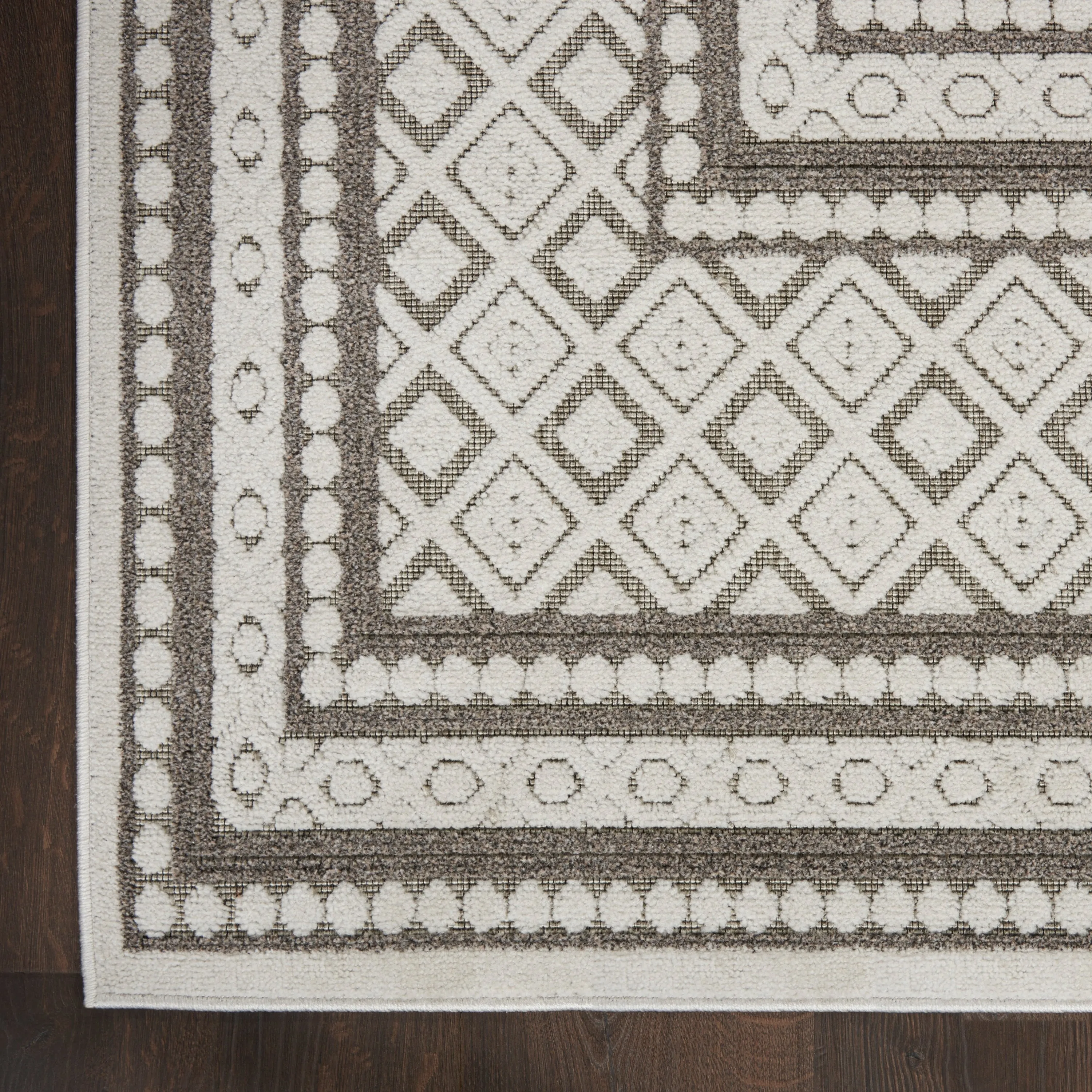 Nourison Calobra Moroccan Tile Bordered Indoor Outdoor Area Rug