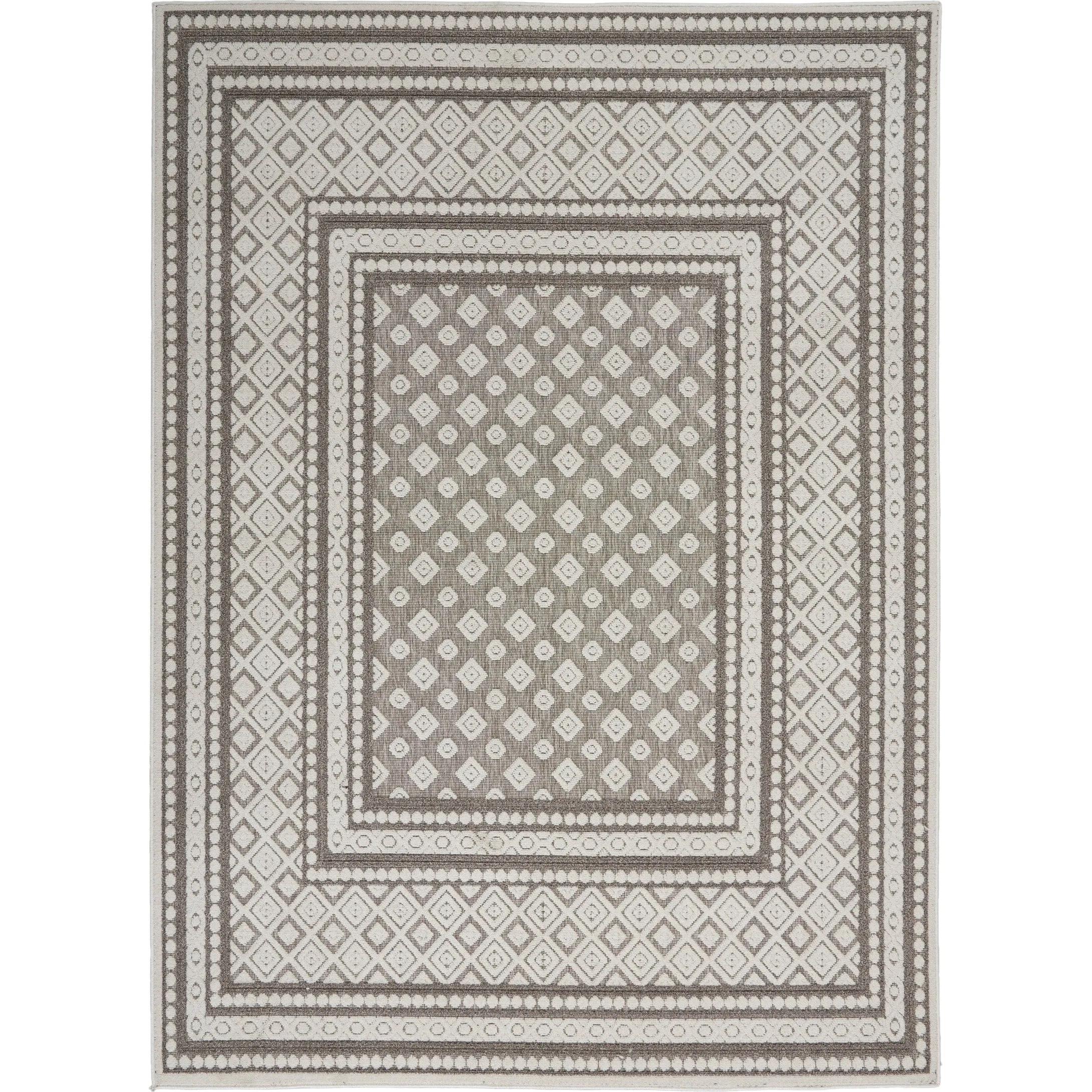 Nourison Calobra Moroccan Tile Bordered Indoor Outdoor Area Rug