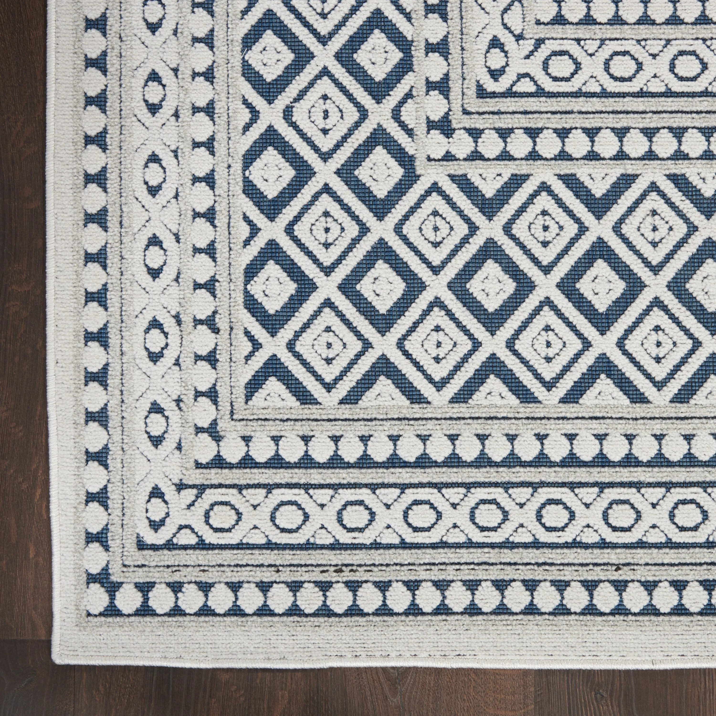 Nourison Calobra Moroccan Tile Bordered Indoor Outdoor Area Rug