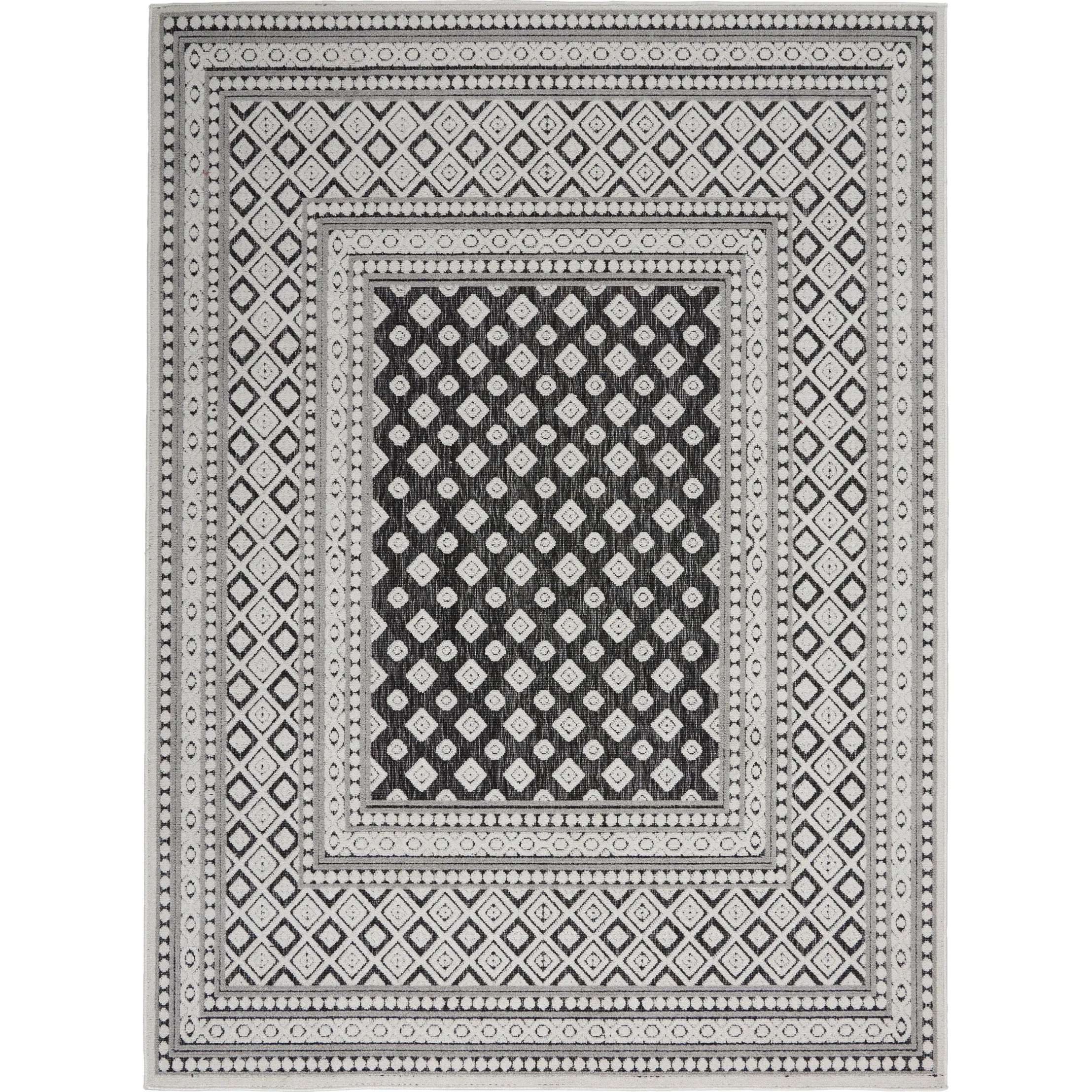 Nourison Calobra Moroccan Tile Bordered Indoor Outdoor Area Rug