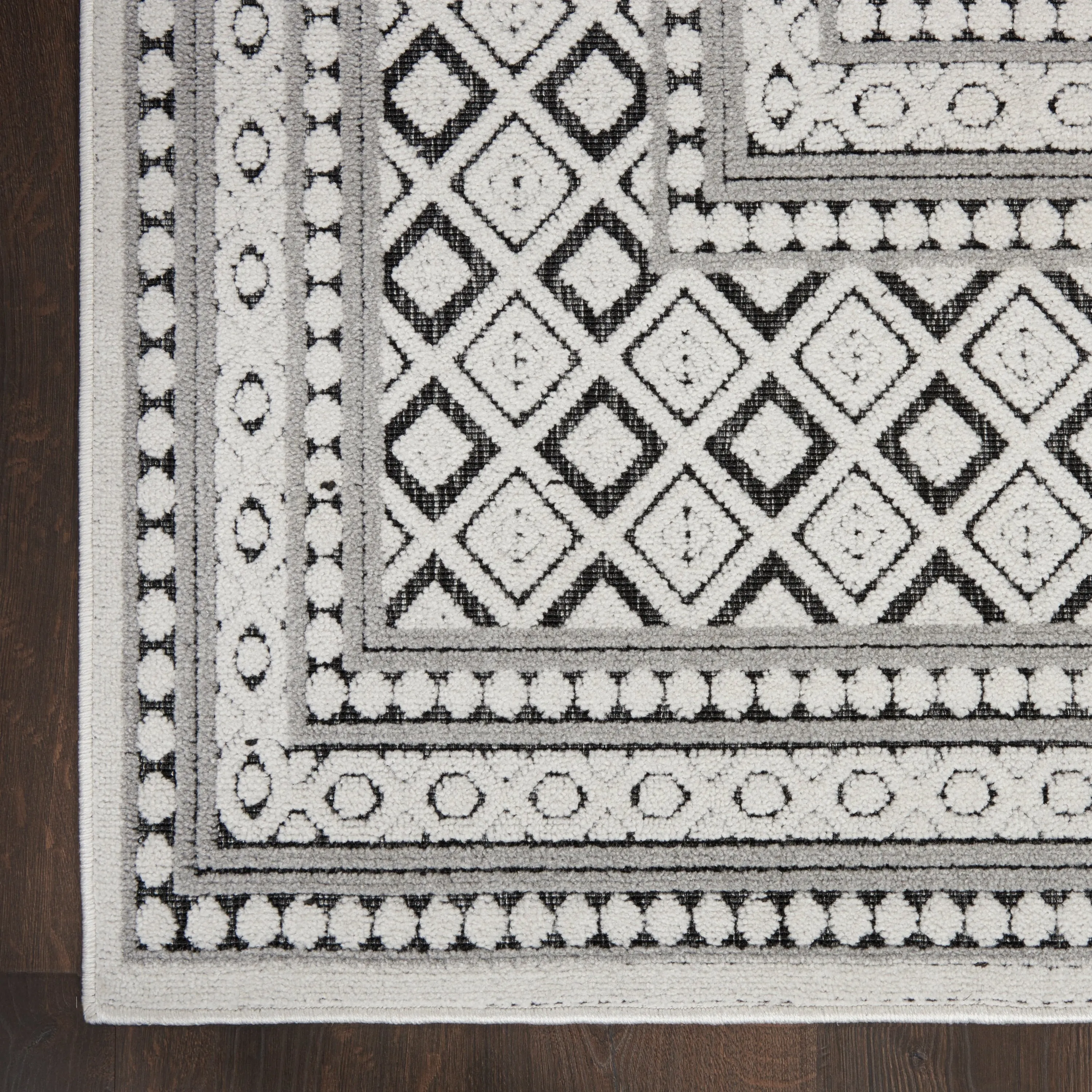 Nourison Calobra Moroccan Tile Bordered Indoor Outdoor Area Rug