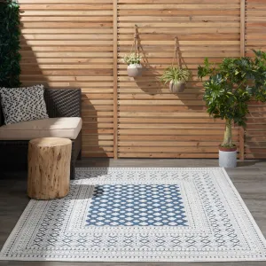 Nourison Calobra Moroccan Tile Bordered Indoor Outdoor Area Rug