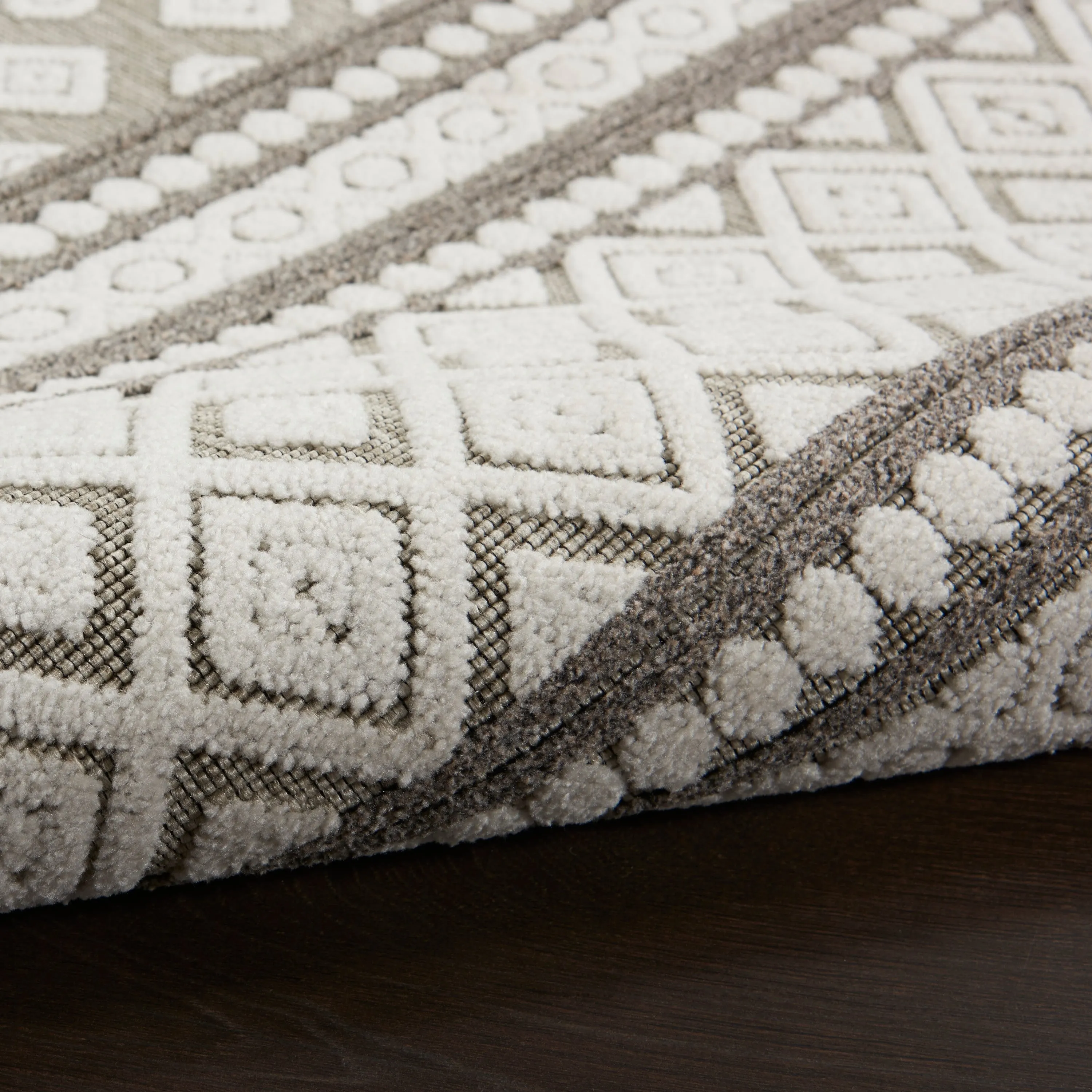 Nourison Calobra Moroccan Tile Bordered Indoor Outdoor Area Rug