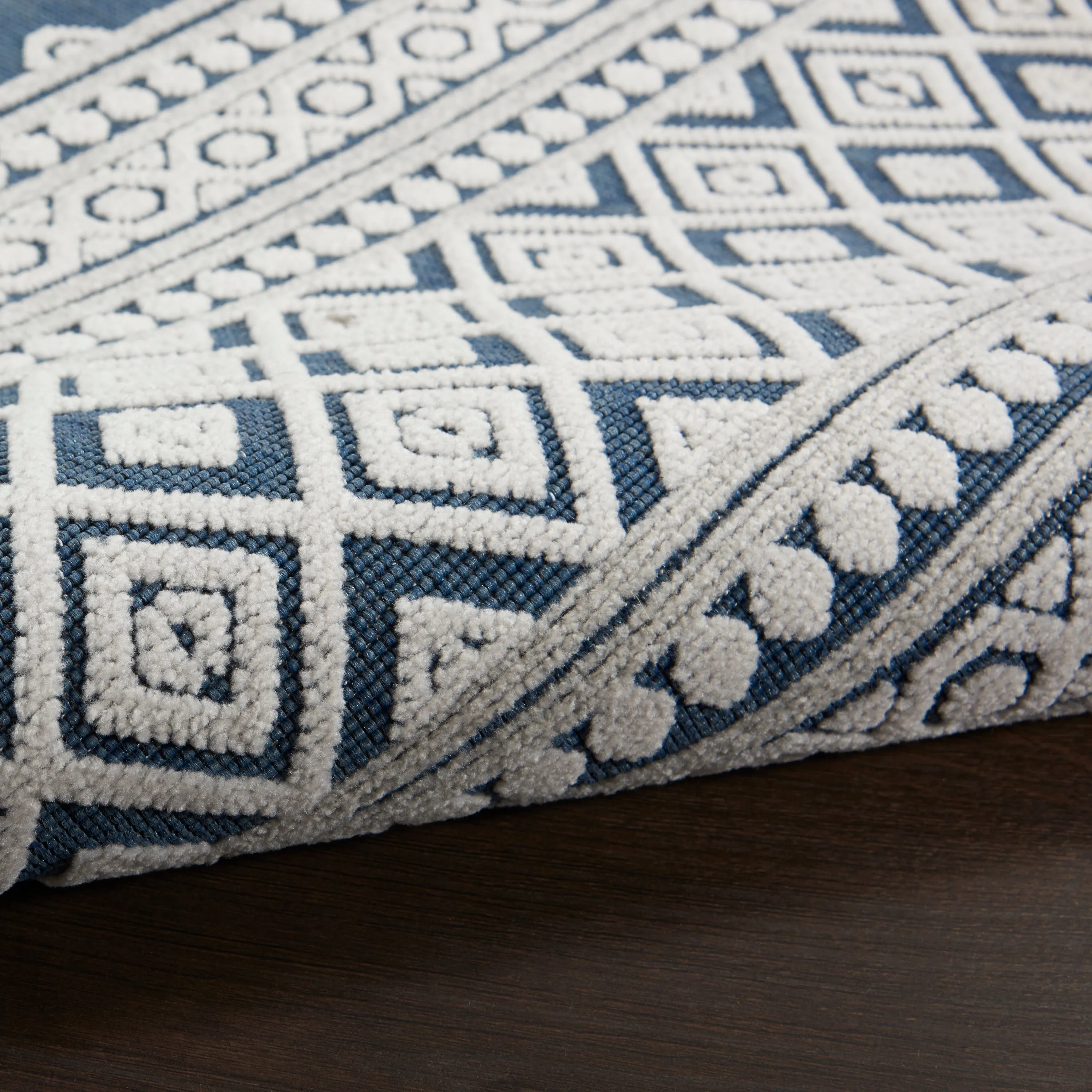 Nourison Calobra Moroccan Tile Bordered Indoor Outdoor Area Rug
