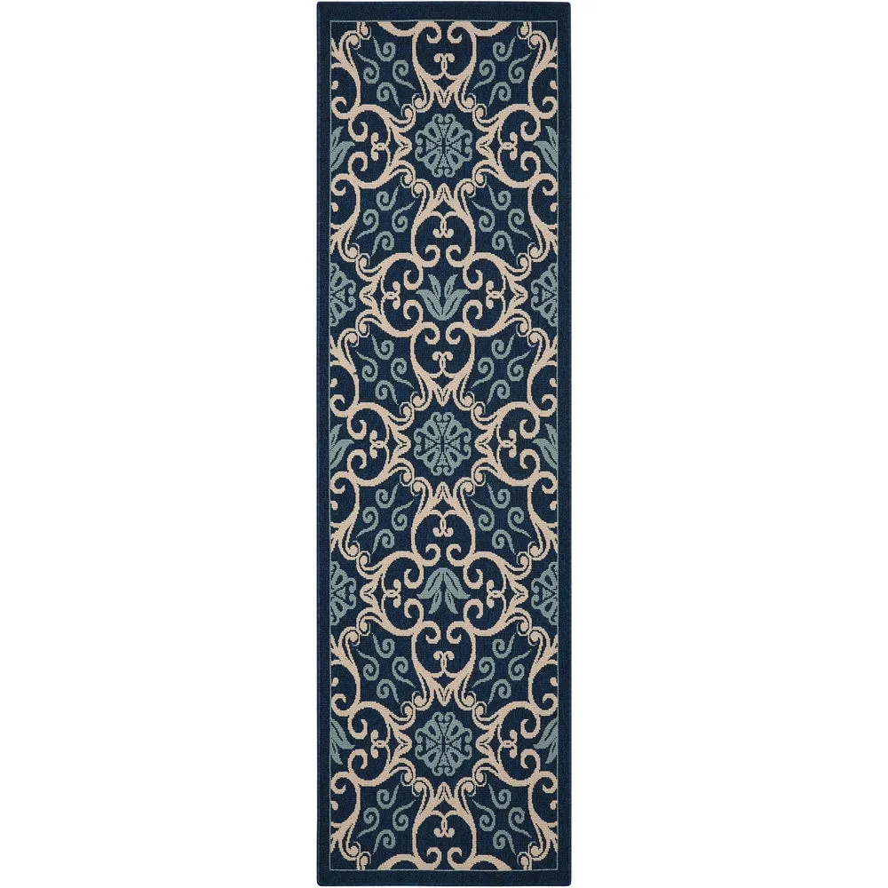 Nourison Caribbean Floral Geometric Indoor/Outdoor Area Rug