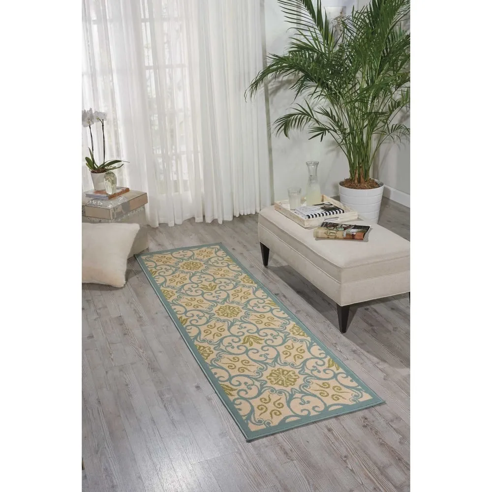 Nourison Caribbean Floral Geometric Indoor/Outdoor Area Rug