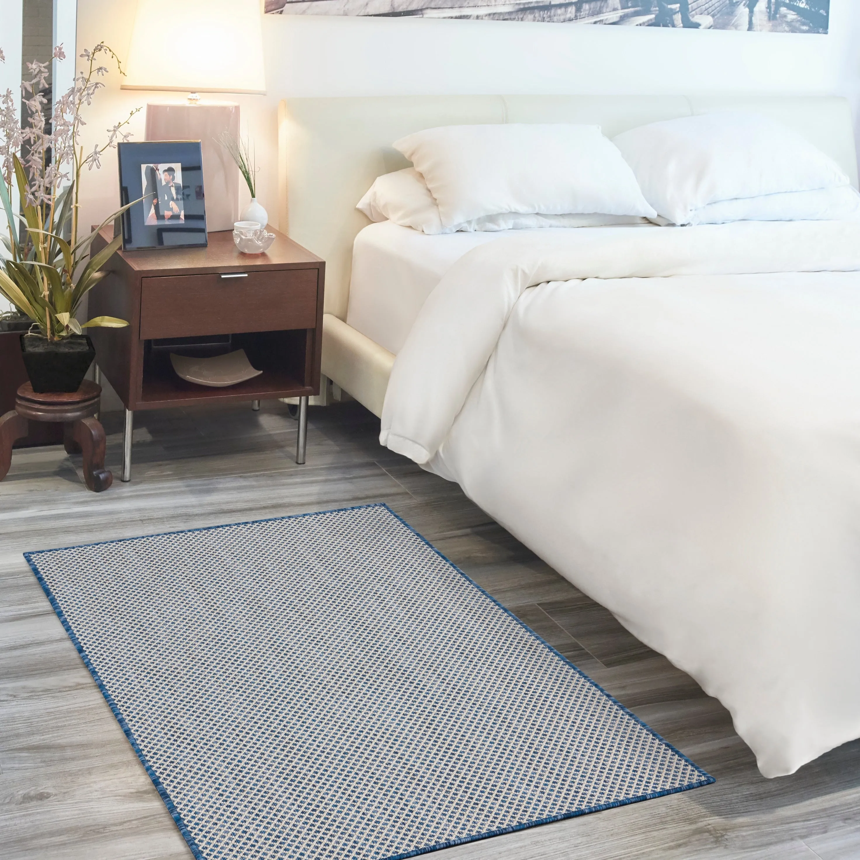 Nourison Courtyard Indoor/Outdoor Modern Geometric Area Rug