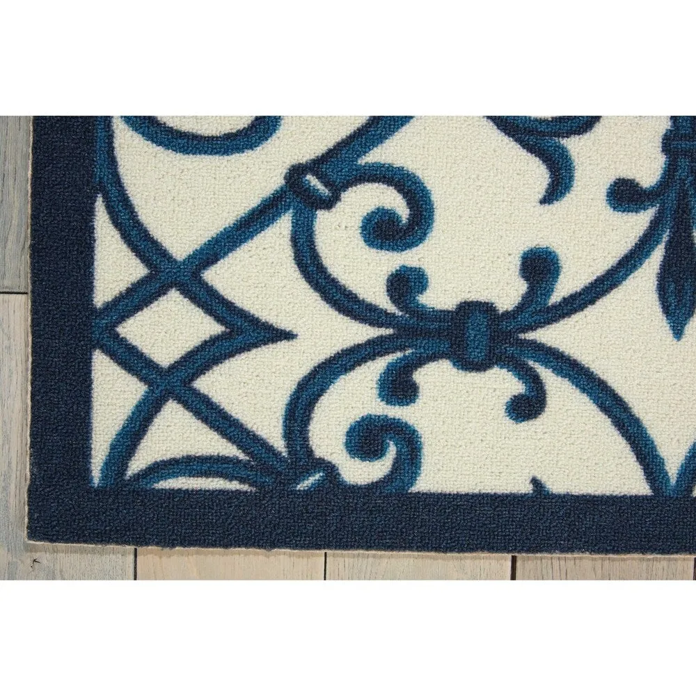 Nourison Geometric Trellis Indoor/ Outdoor Area Rug