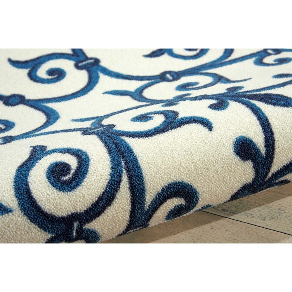 Nourison Geometric Trellis Indoor/ Outdoor Area Rug