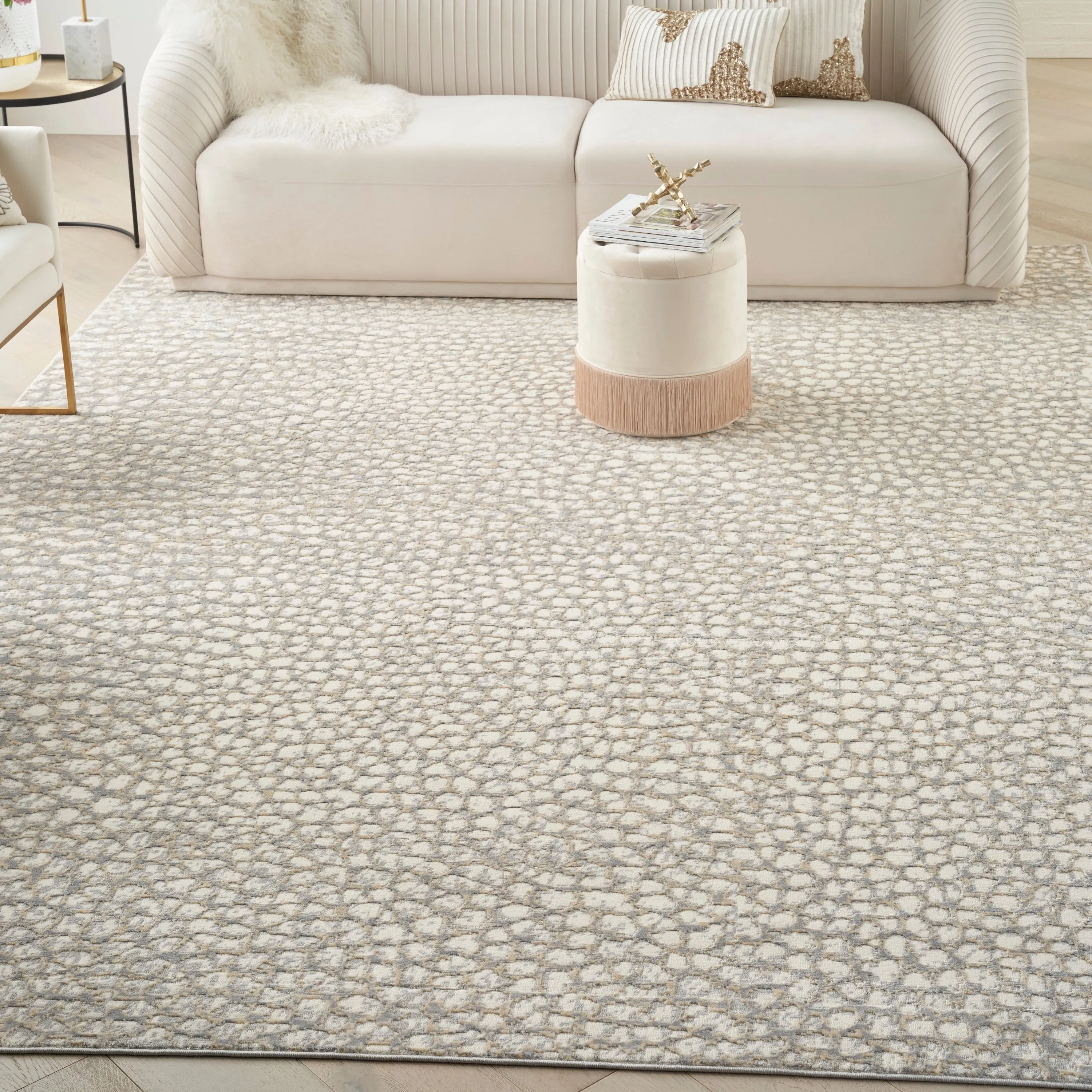 Nourison Joli Modern Abstract Pebble Area Rug