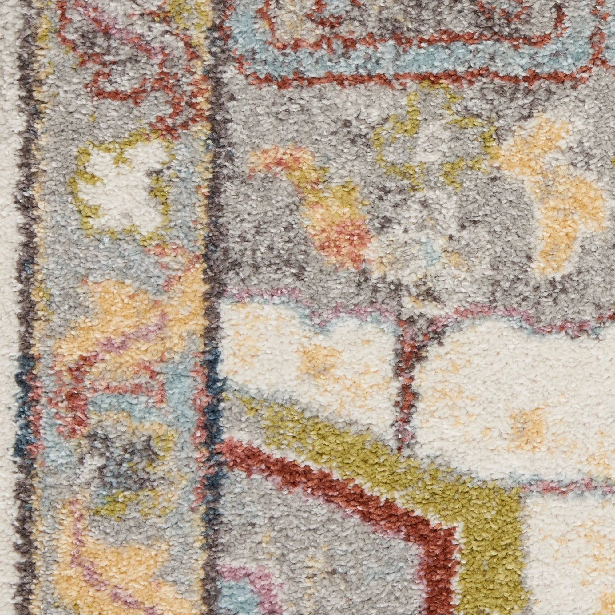 Nourison Juniper Persian Farmhouse Medallion Multicolored Area Rug