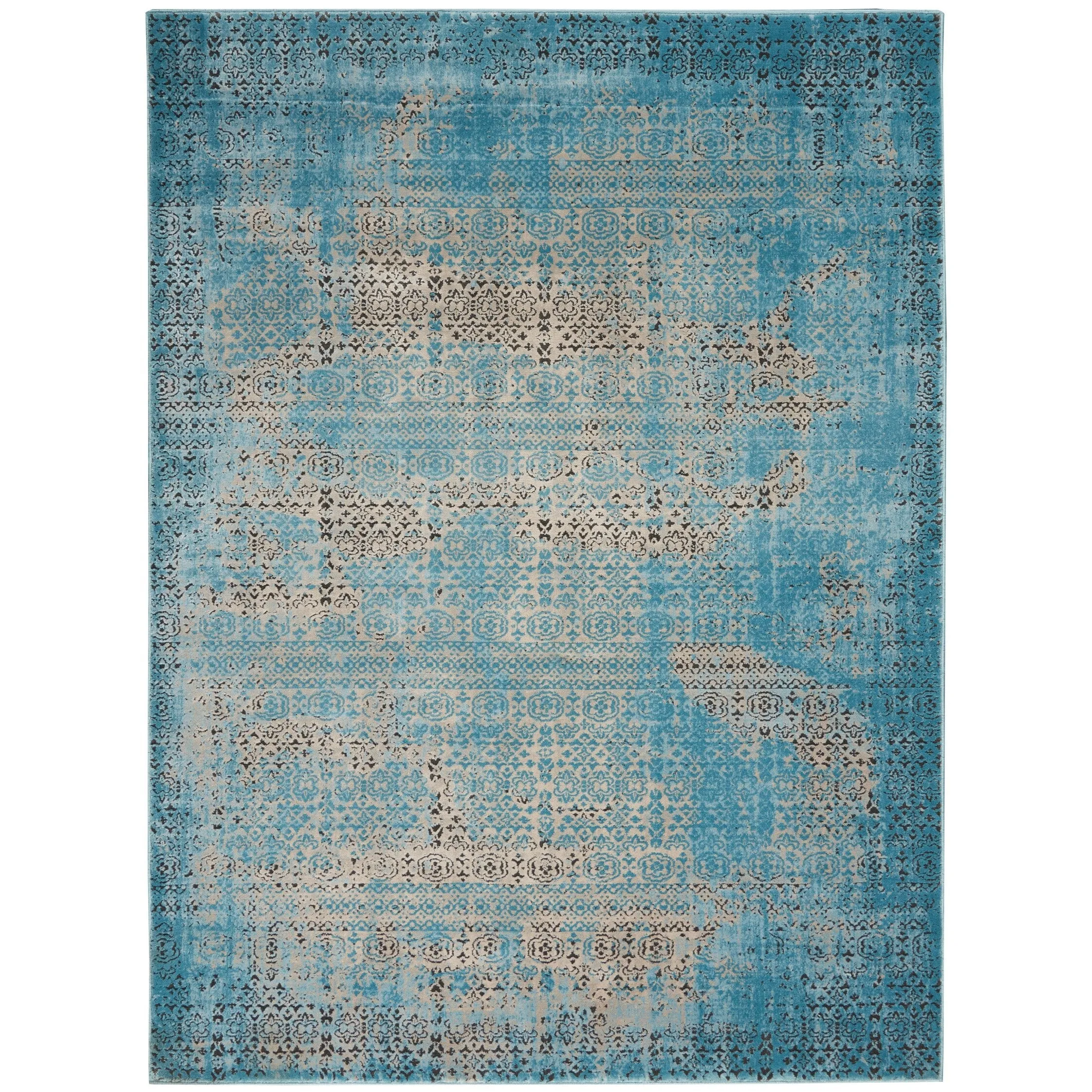 Nourison Karma Over-Dyed Distressed Vintage Abstract Area Rug