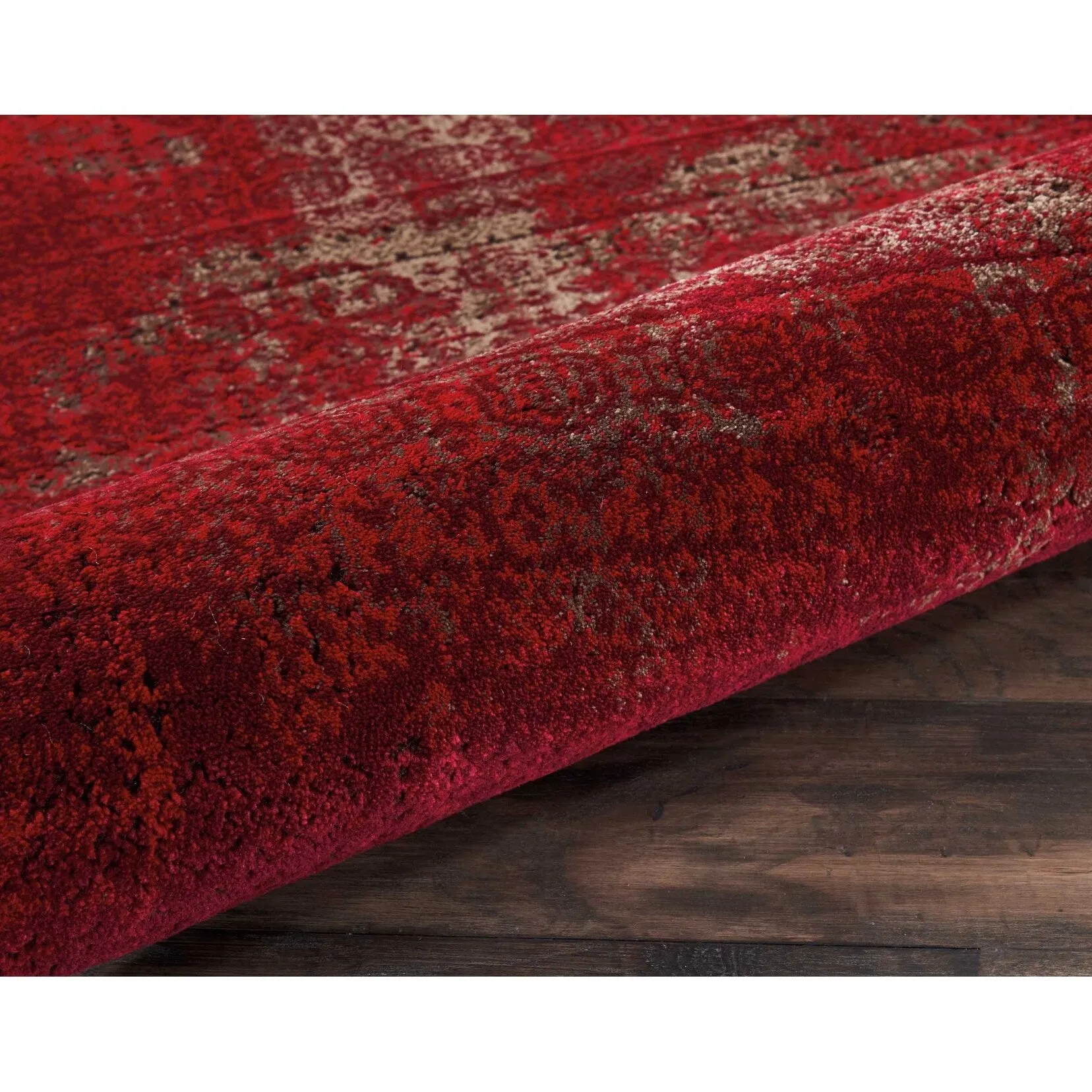 Nourison Karma Over-Dyed Distressed Vintage Abstract Area Rug