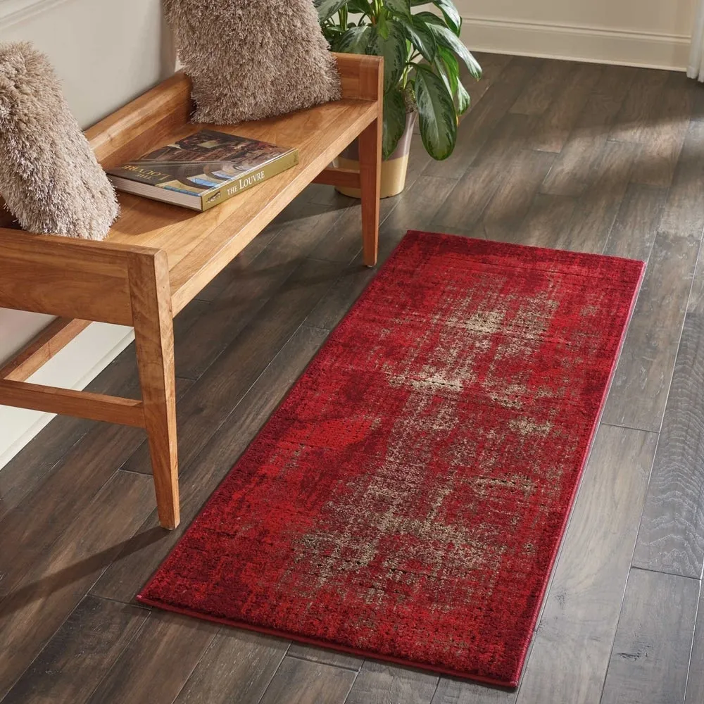 Nourison Karma Over-Dyed Distressed Vintage Abstract Area Rug