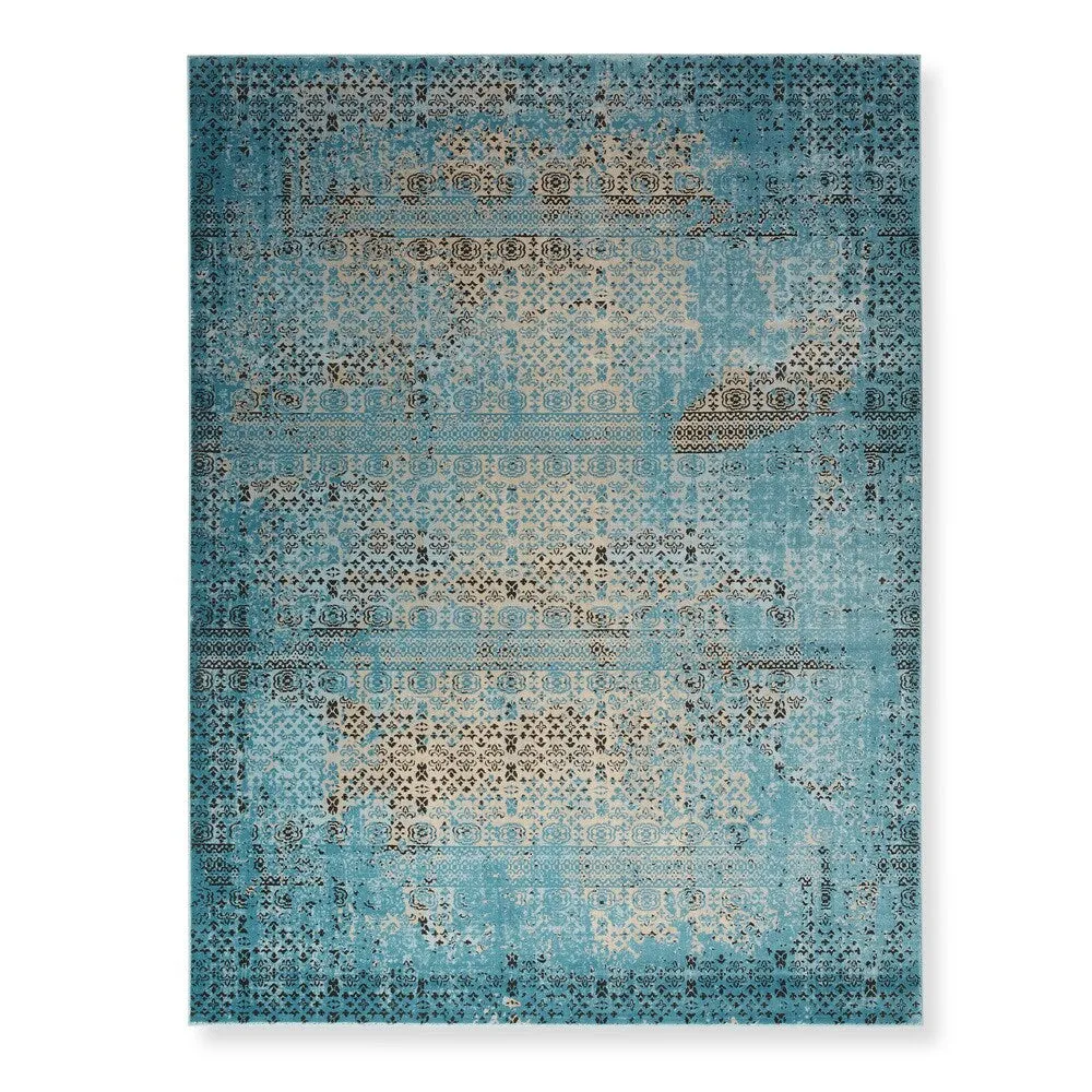 Nourison Karma Over-Dyed Distressed Vintage Abstract Area Rug