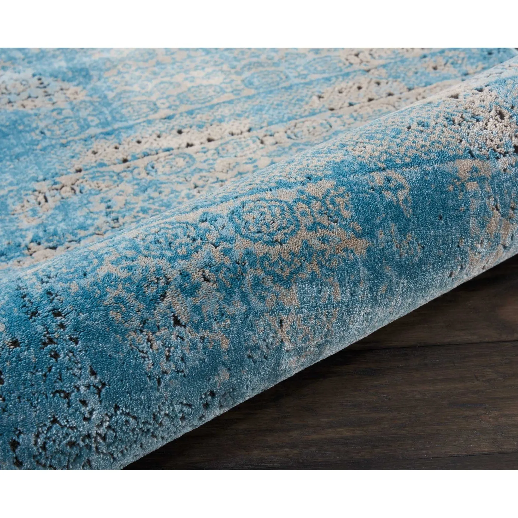 Nourison Karma Over-Dyed Distressed Vintage Abstract Area Rug
