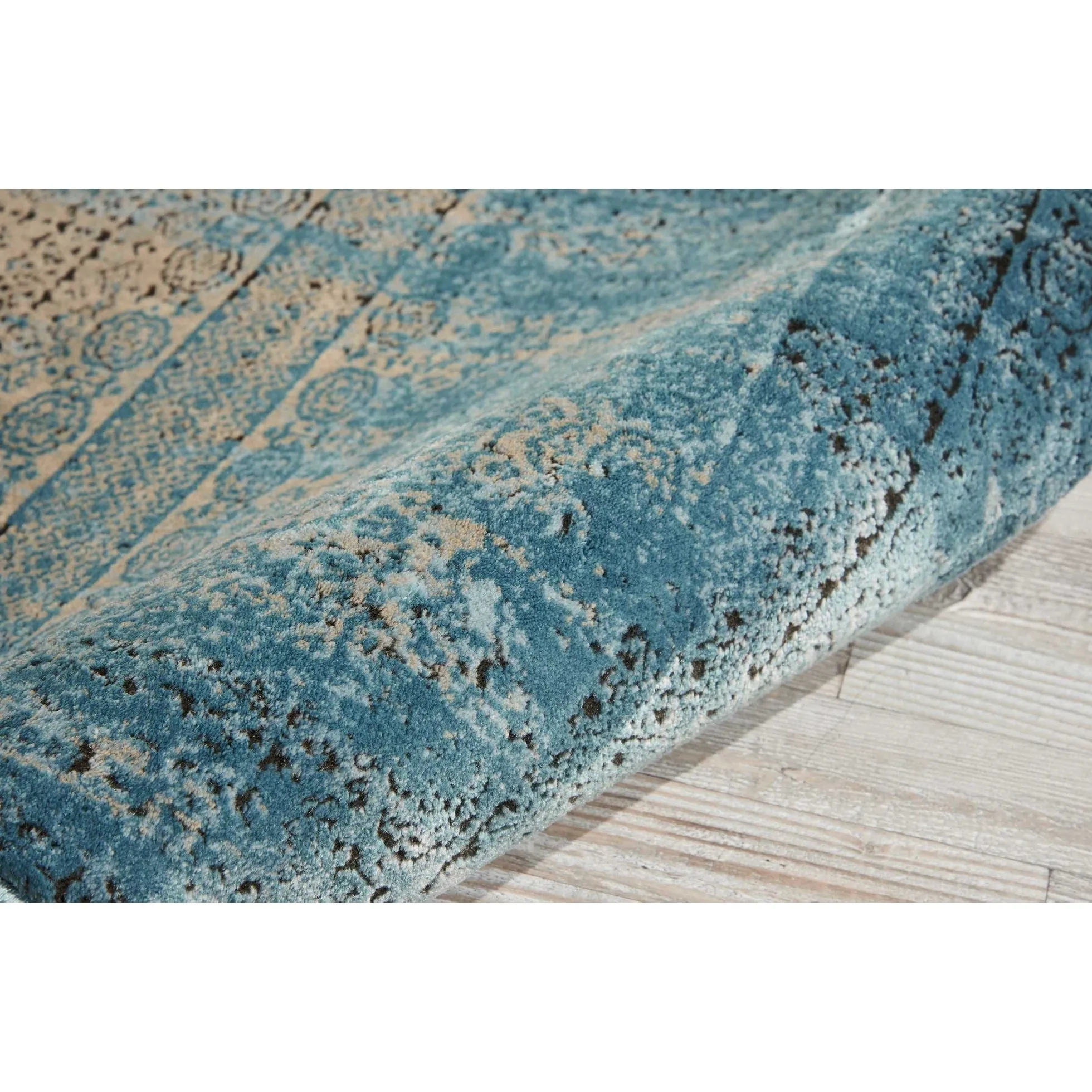 Nourison Karma Over-Dyed Distressed Vintage Abstract Area Rug