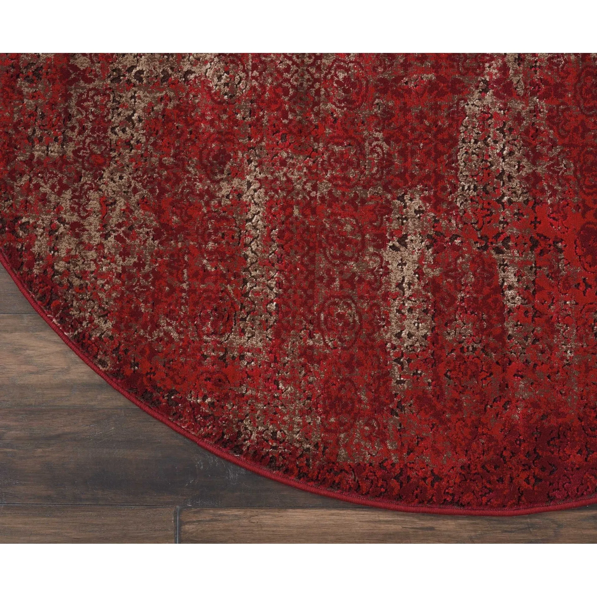 Nourison Karma Over-Dyed Distressed Vintage Abstract Area Rug