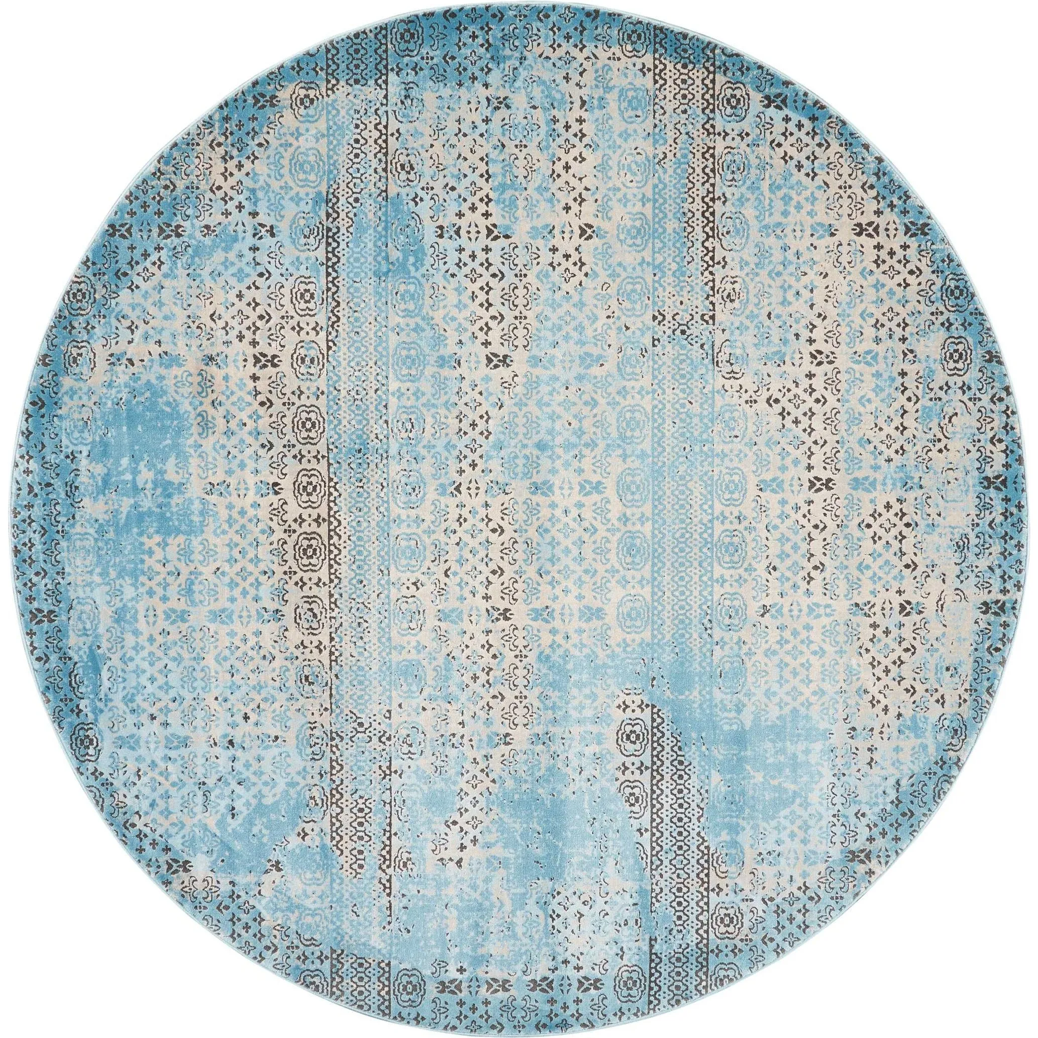 Nourison Karma Over-Dyed Distressed Vintage Abstract Area Rug