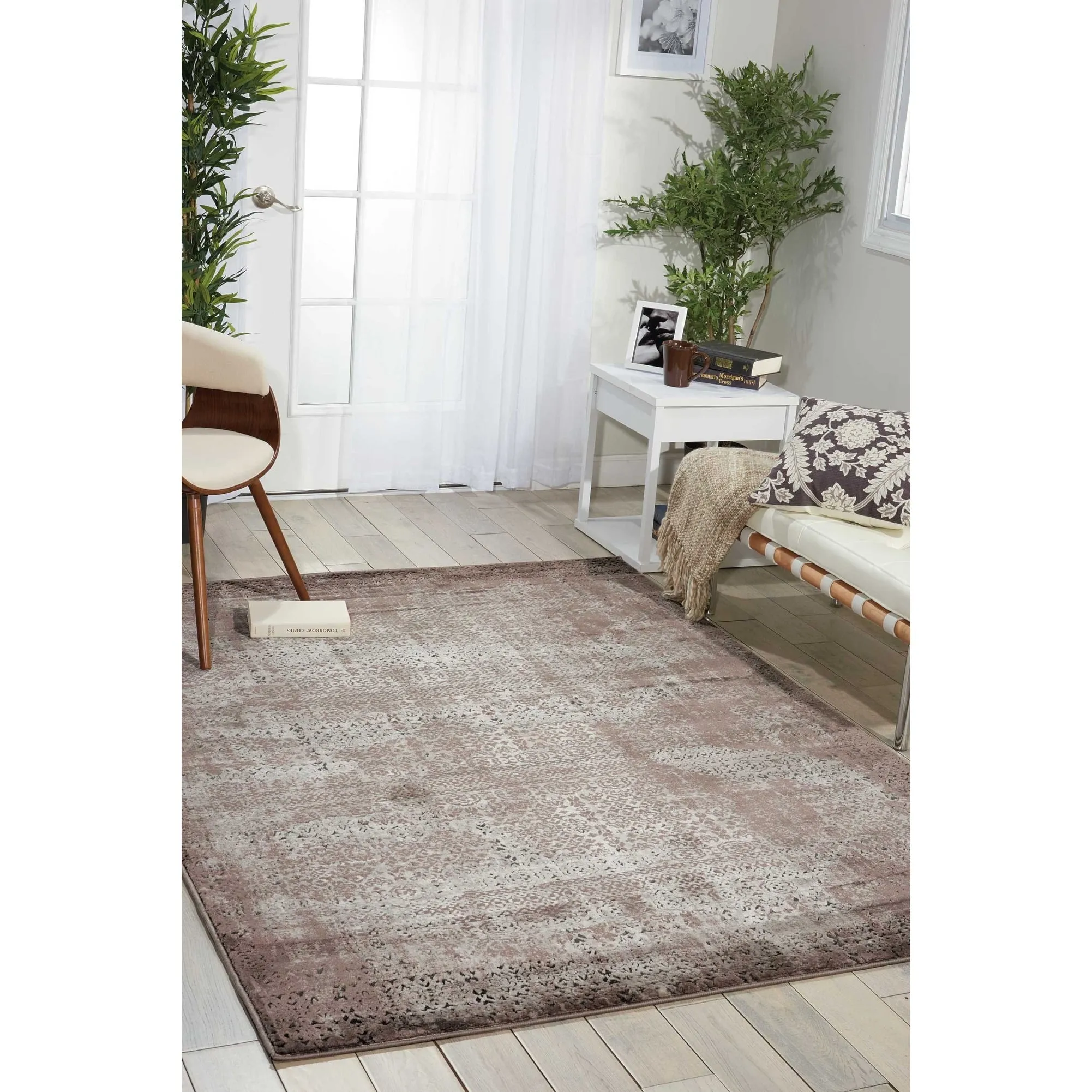 Nourison Karma Over-Dyed Distressed Vintage Abstract Area Rug