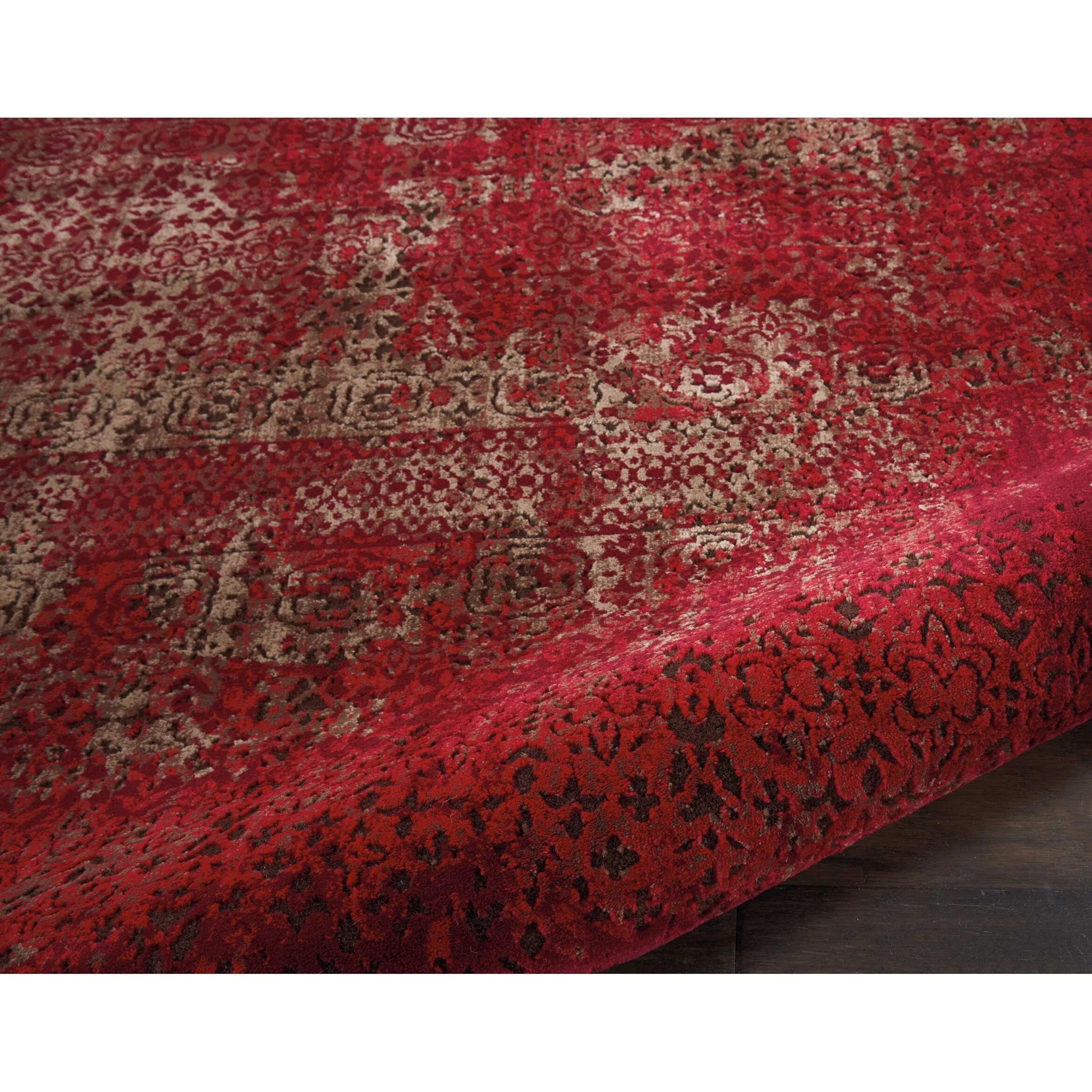Nourison Karma Over-Dyed Distressed Vintage Abstract Area Rug