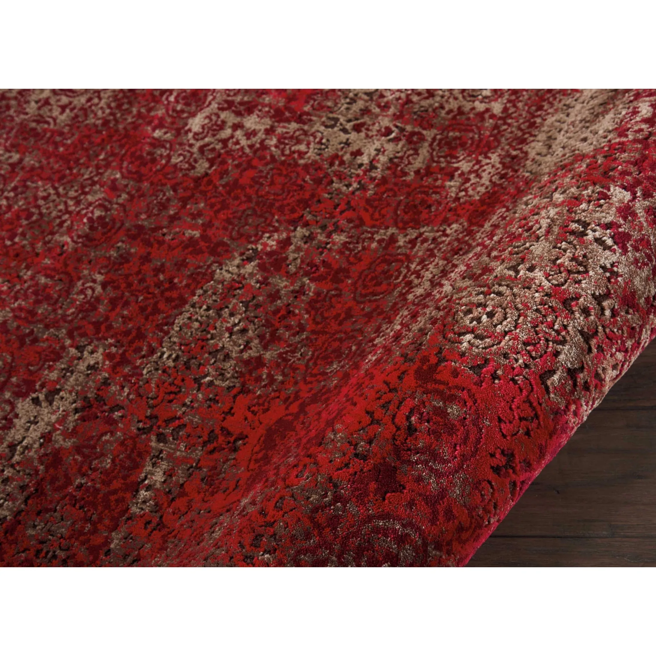 Nourison Karma Over-Dyed Distressed Vintage Abstract Area Rug