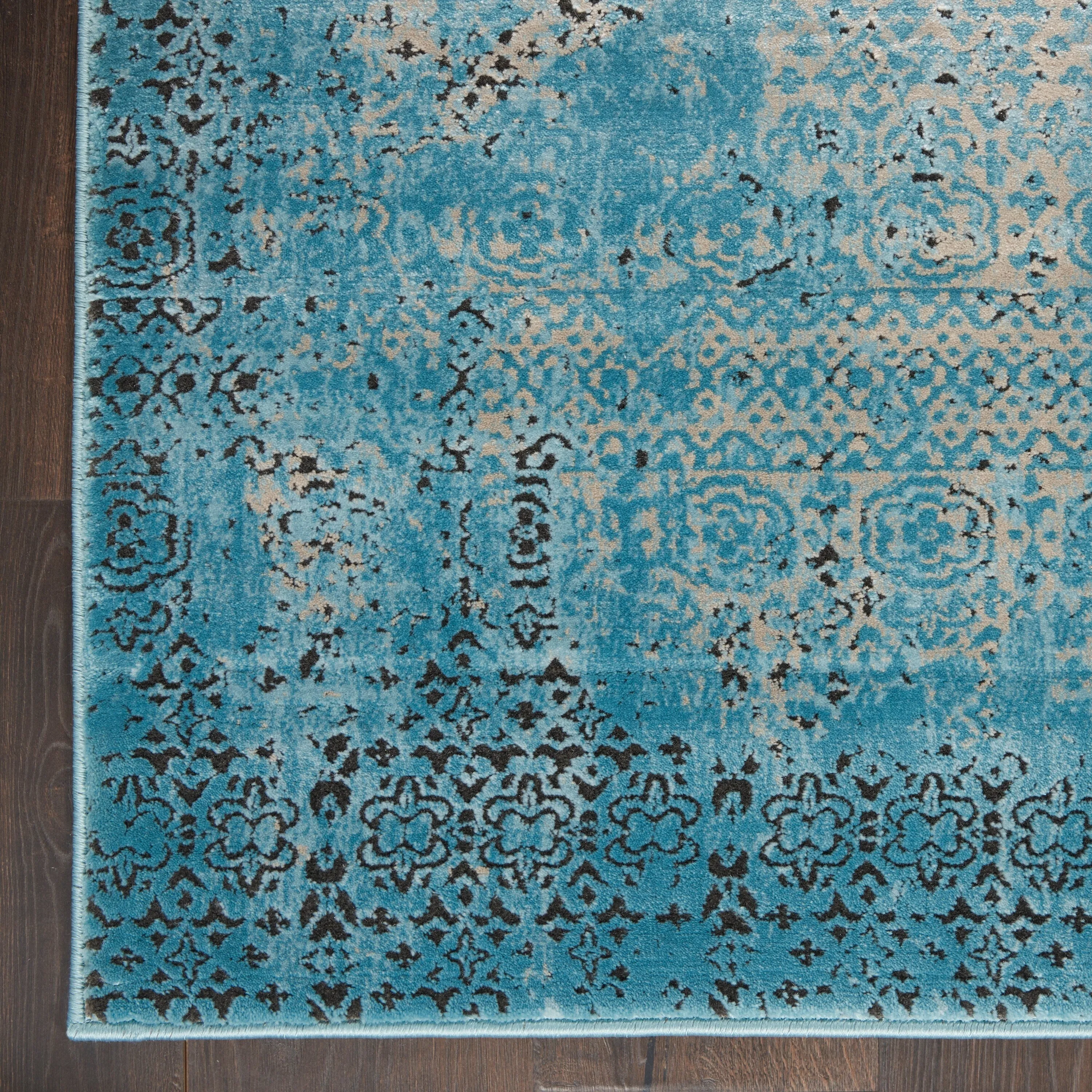 Nourison Karma Over-Dyed Distressed Vintage Abstract Area Rug