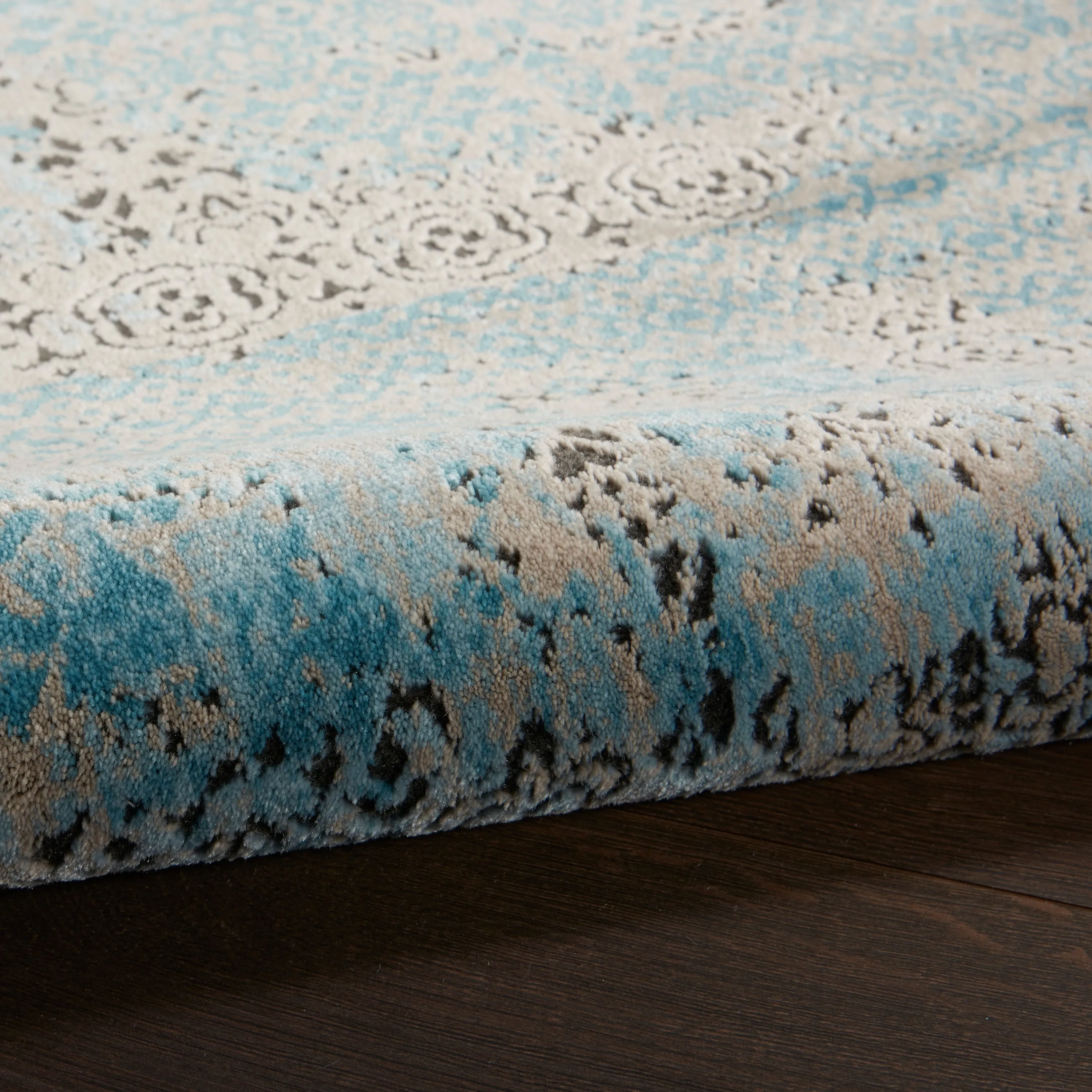 Nourison Karma Over-Dyed Distressed Vintage Abstract Area Rug