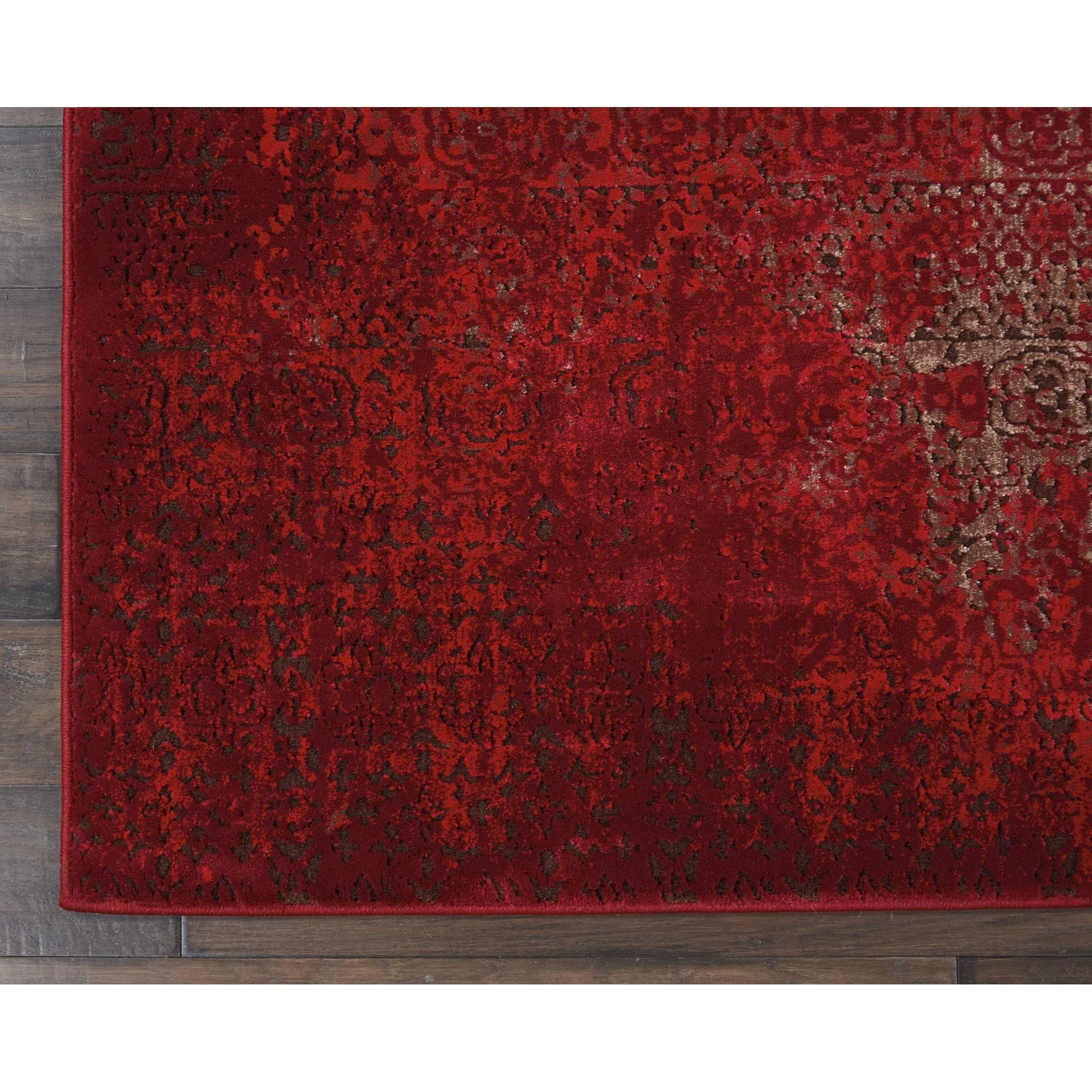 Nourison Karma Over-Dyed Distressed Vintage Abstract Area Rug