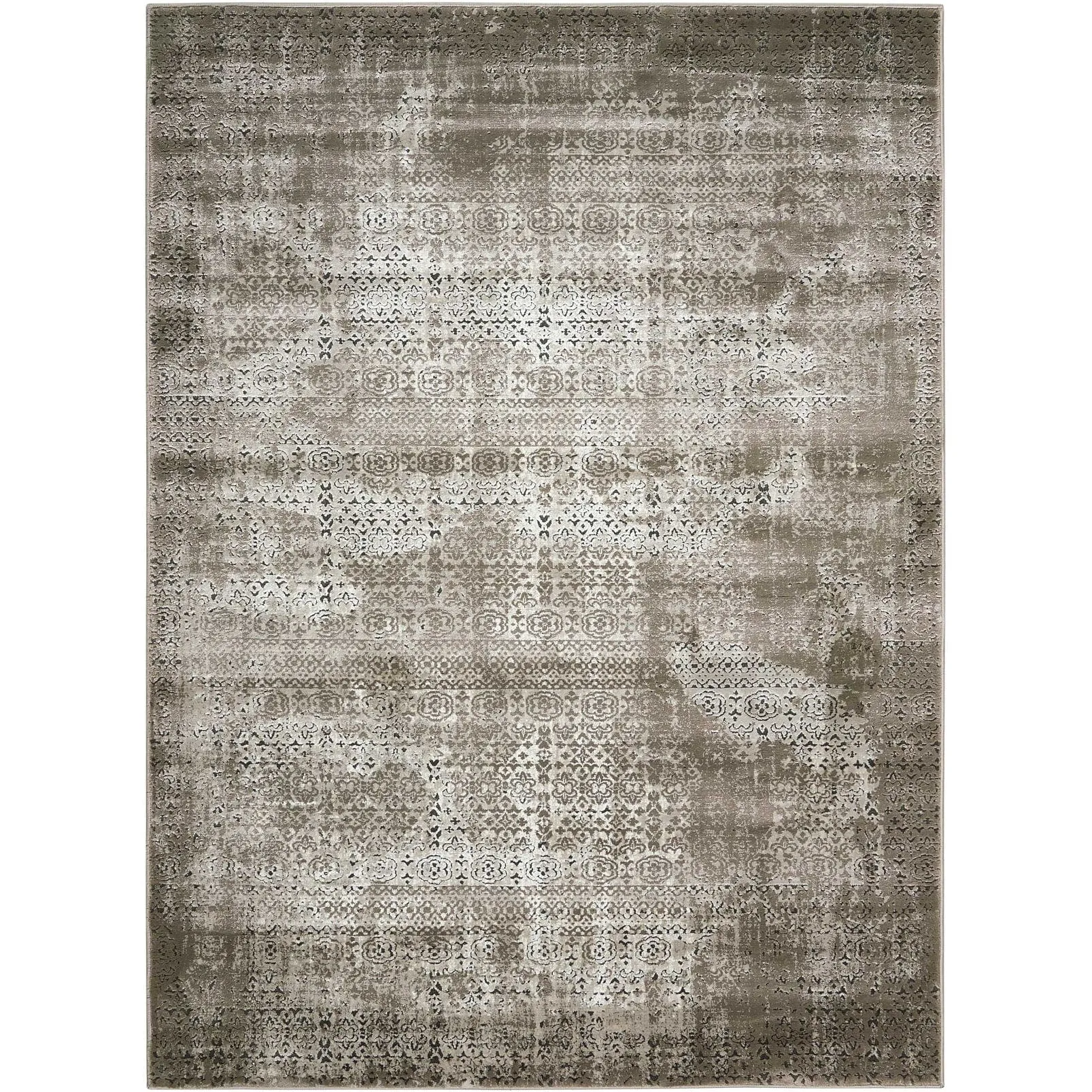 Nourison Karma Over-Dyed Distressed Vintage Abstract Area Rug