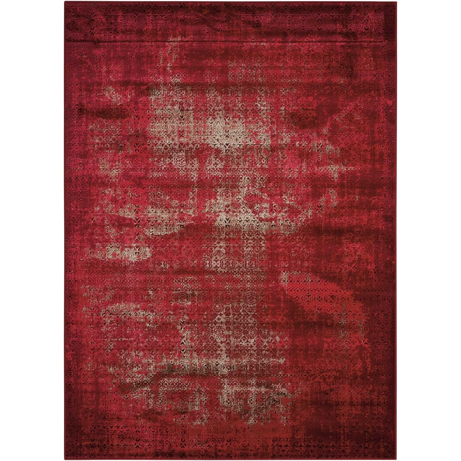 Nourison Karma Over-Dyed Distressed Vintage Abstract Area Rug