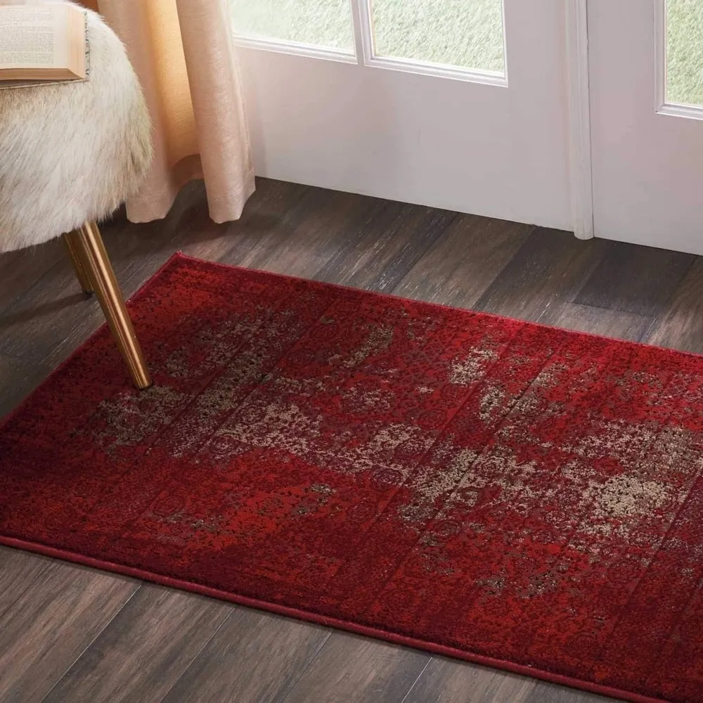 Nourison Karma Over-Dyed Distressed Vintage Abstract Area Rug