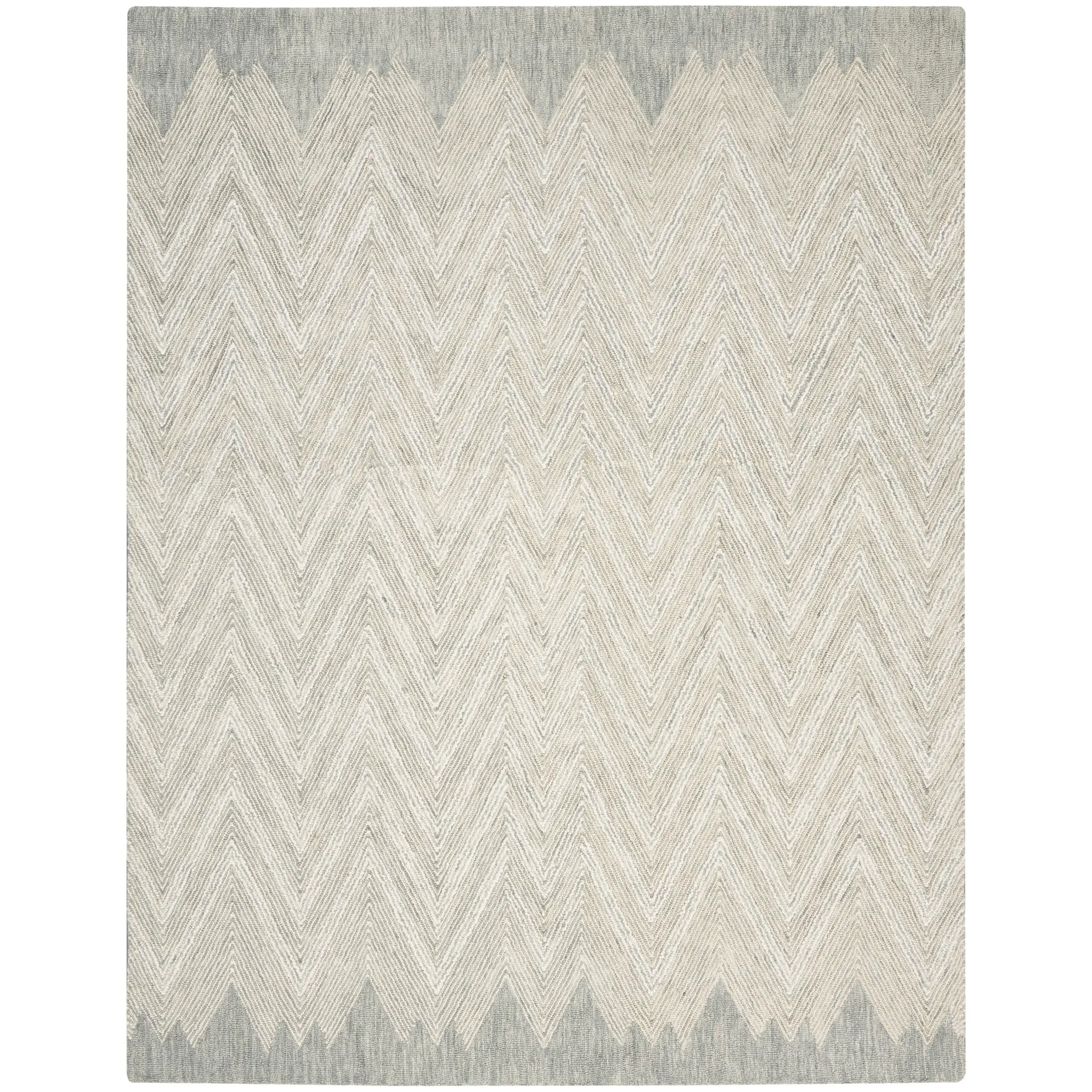 Nourison Linked Chic Modern Tufted Chevron Easy Care Area Rug