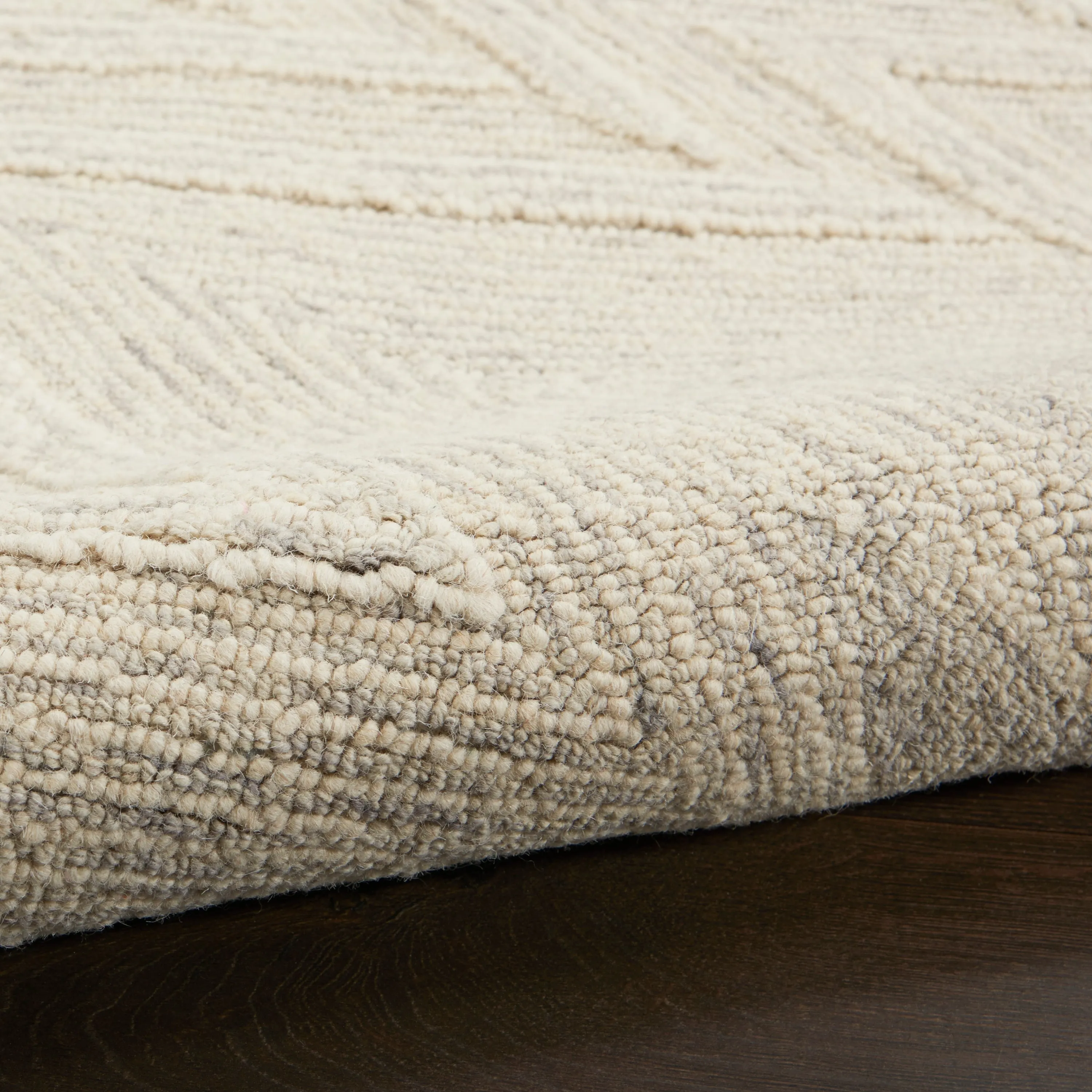 Nourison Linked Chic Modern Tufted Chevron Easy Care Area Rug